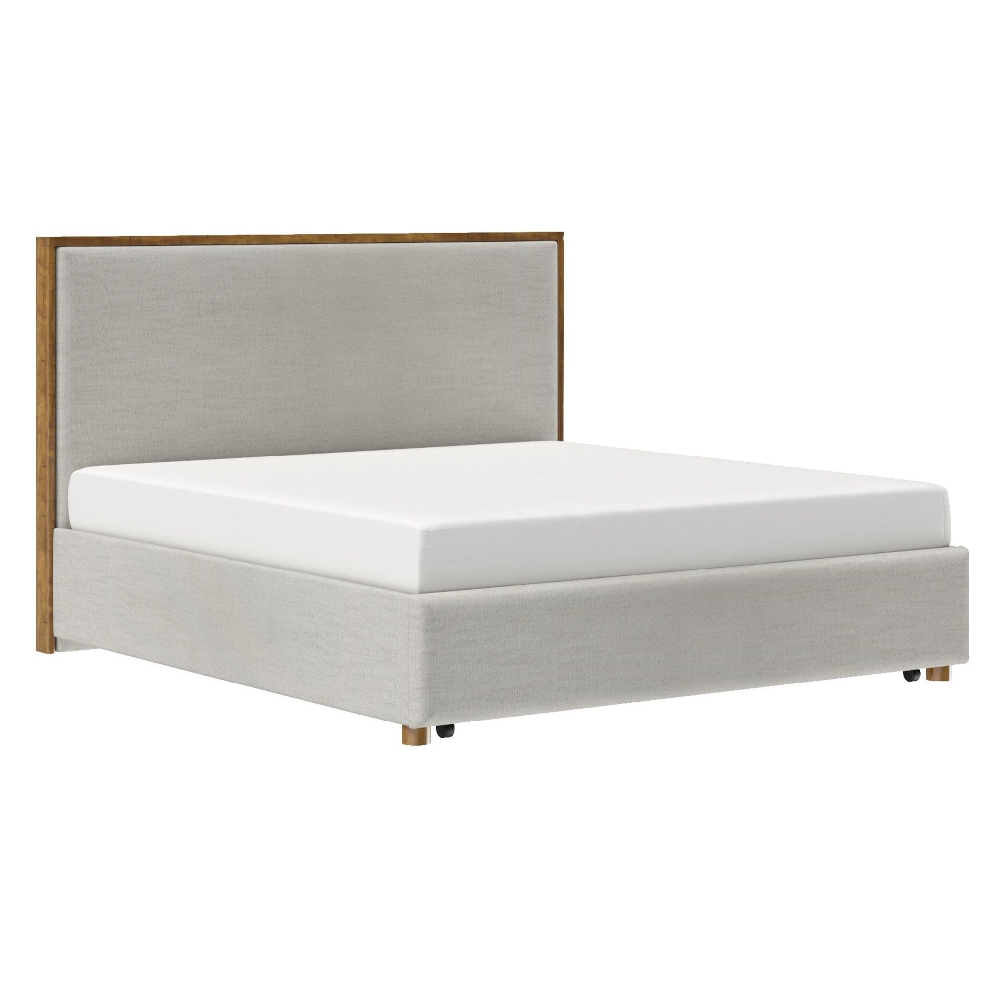 Andover Platform Bed with Drawer in Oat