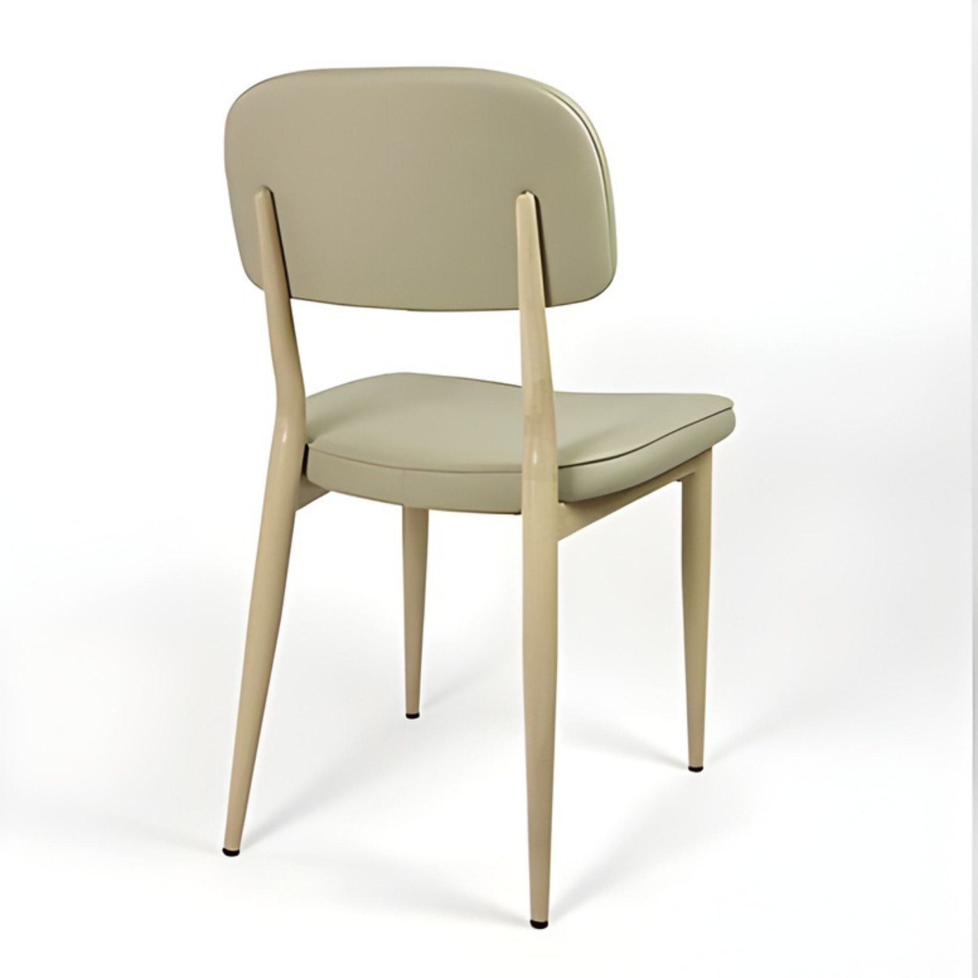 Beige Anton dining chair by Elite Living featuring a modern design and cushioned seat, ideal for contemporary dining rooms.