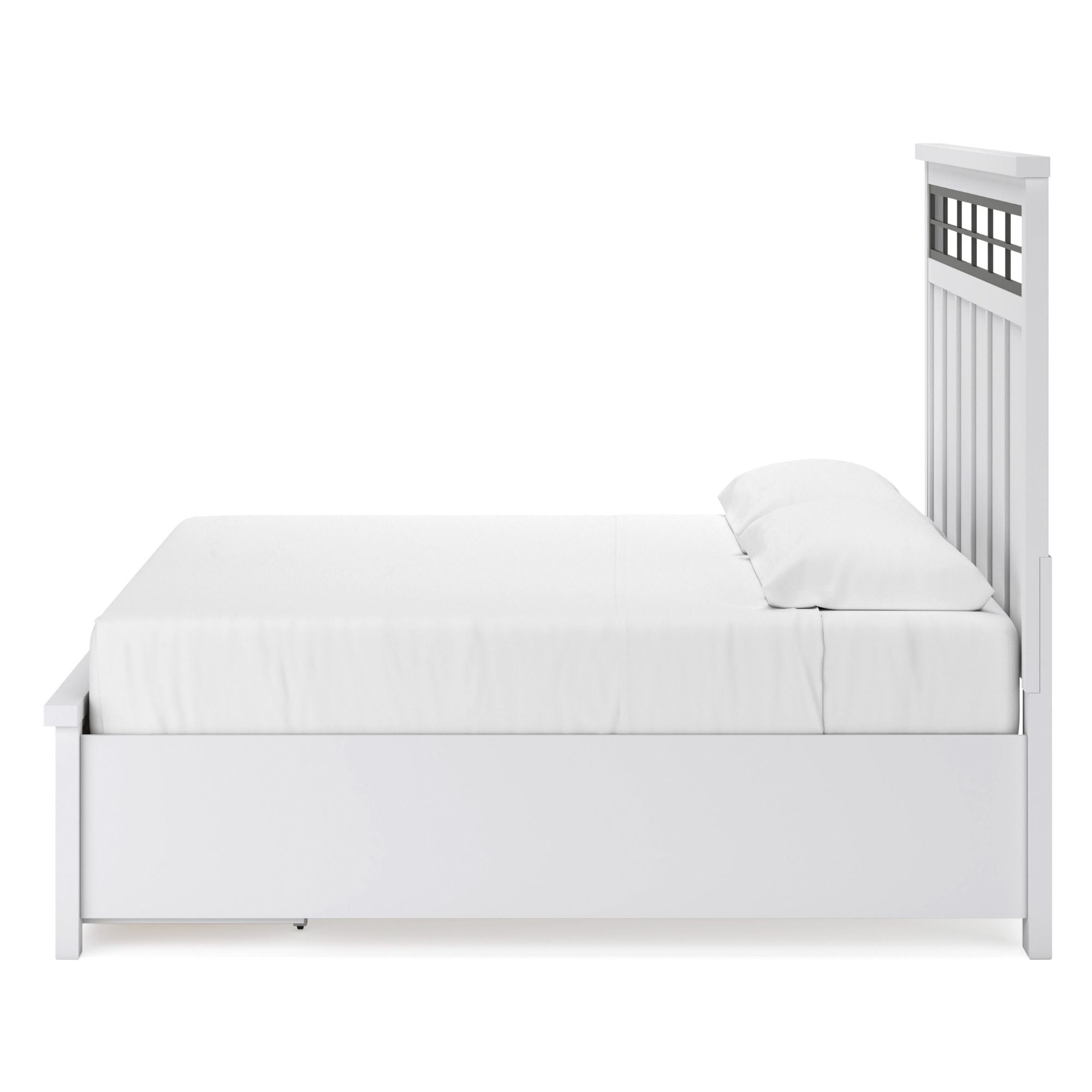 Ashbryn Panel Storage Bed White