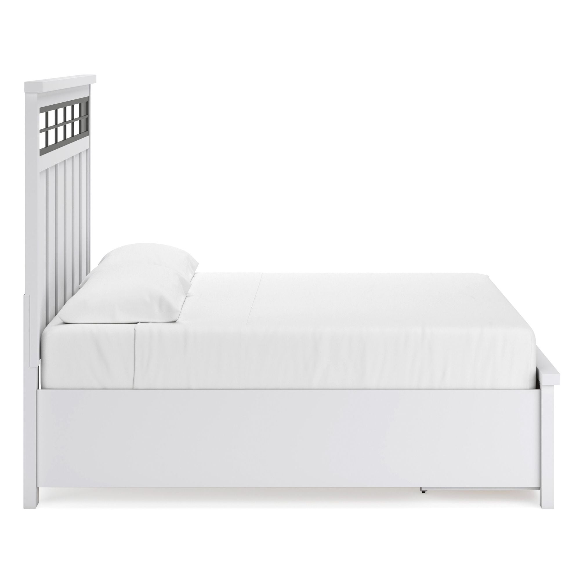 Ashbryn Panel Storage Bed White