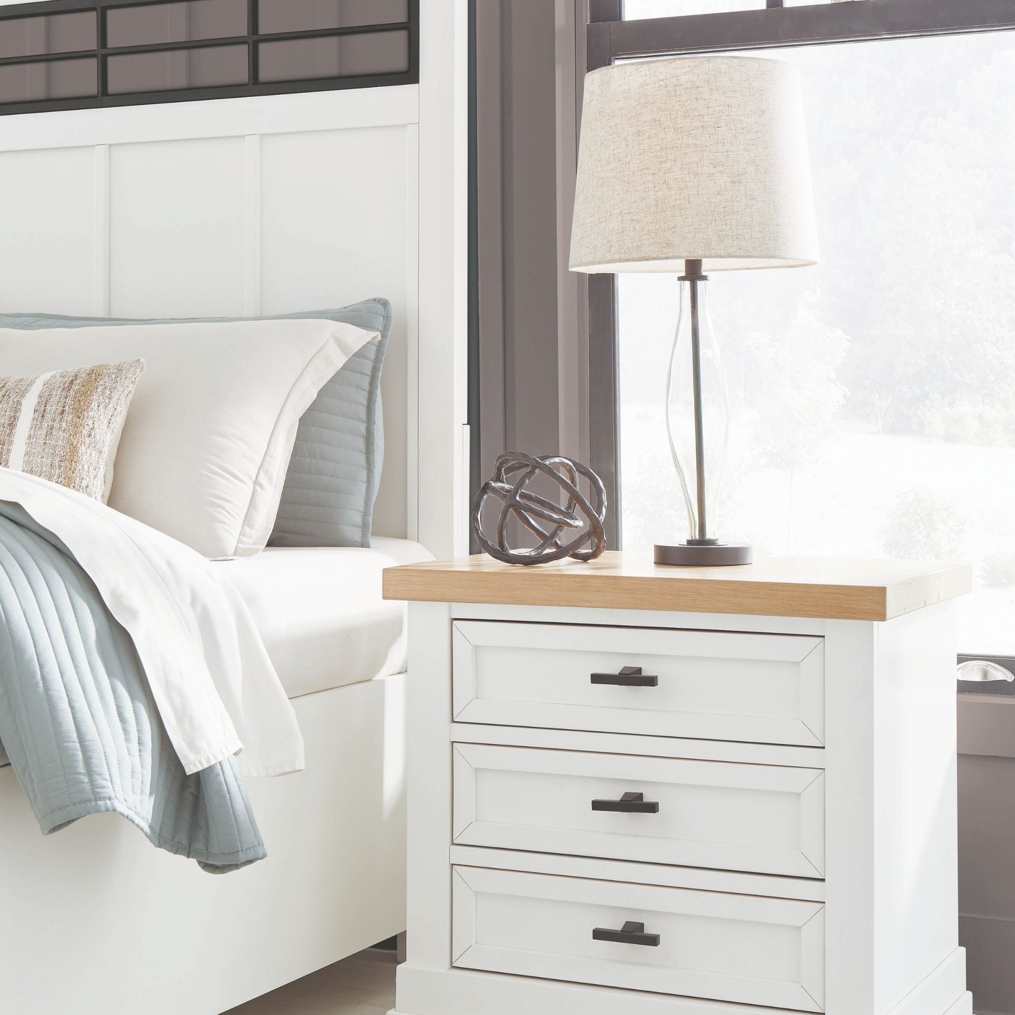 Ashbryn Three Drawer Night Stand