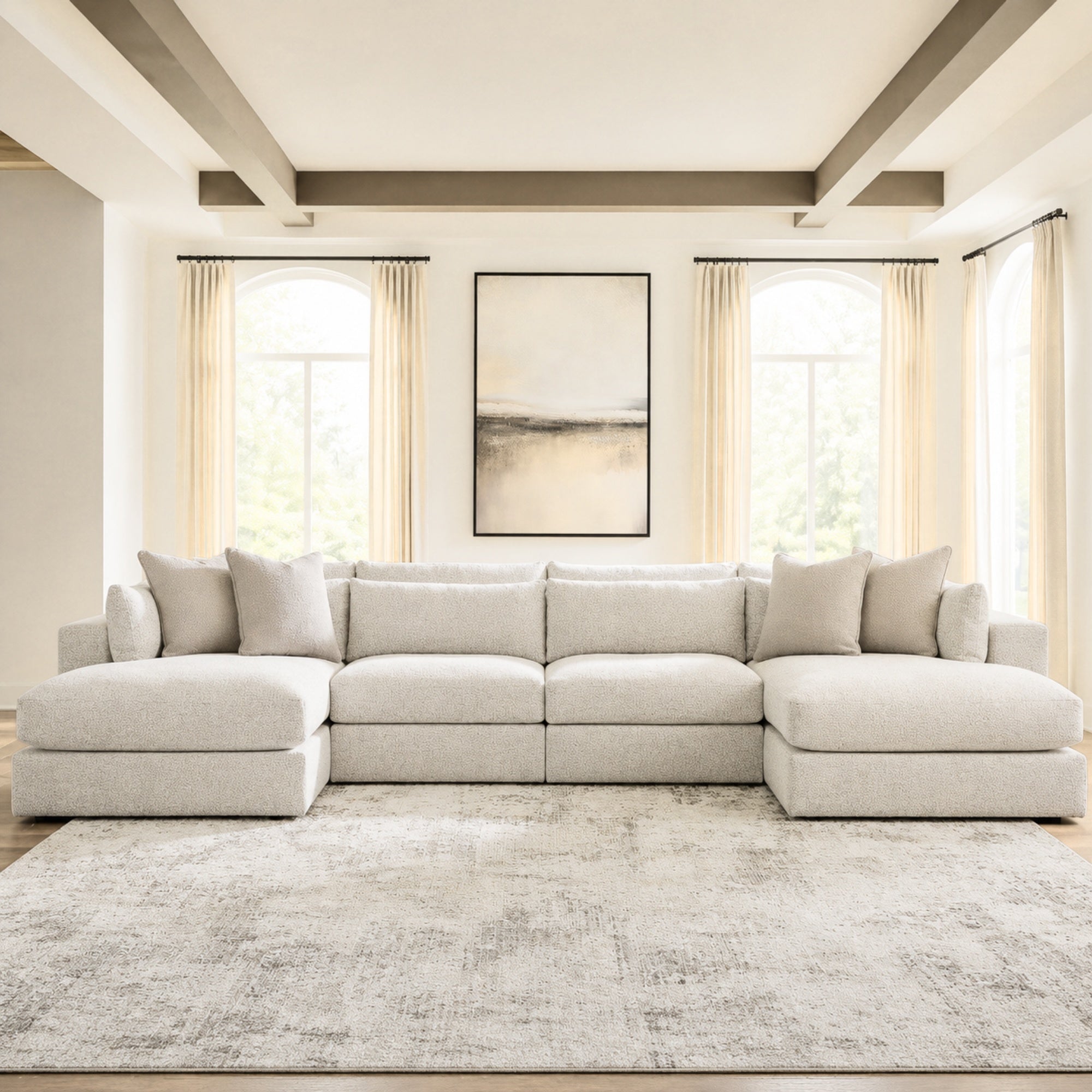 Ashbourne Estate 4-Piece Double Chaise Sectional