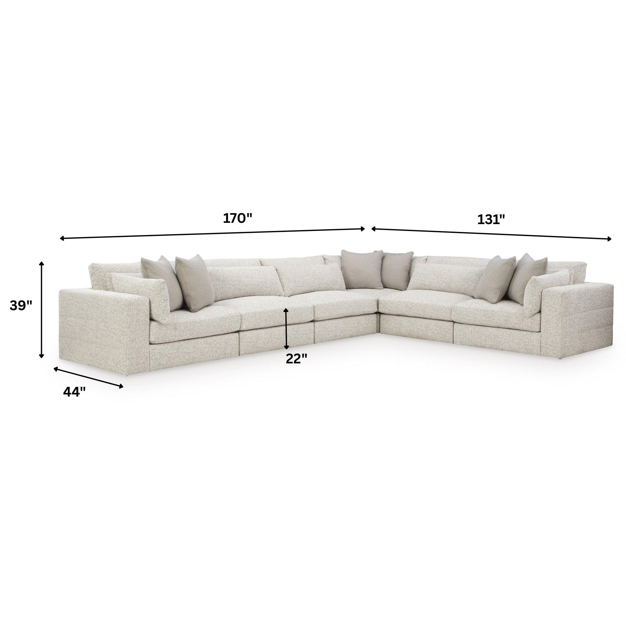 Ashbourne Estate 6-Piece Modular Sectional