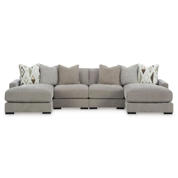Aslan Court 4-Piece Modular Sofa Pit Sectional