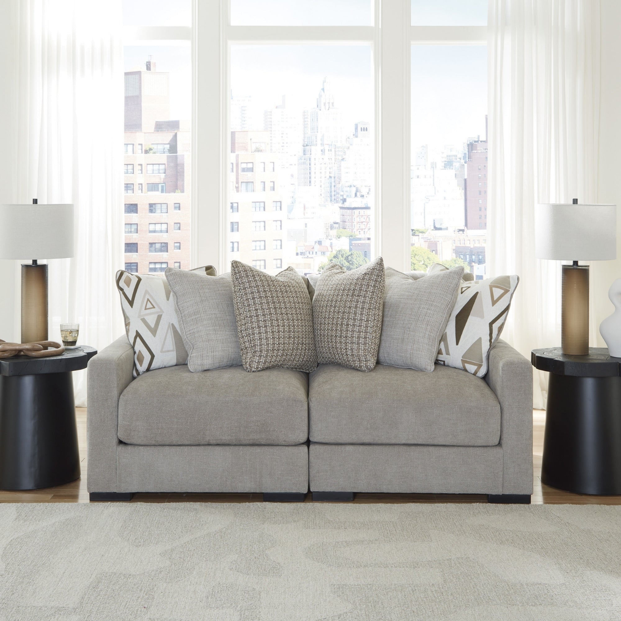 Aslan Court 2-Piece Modular Loveseat