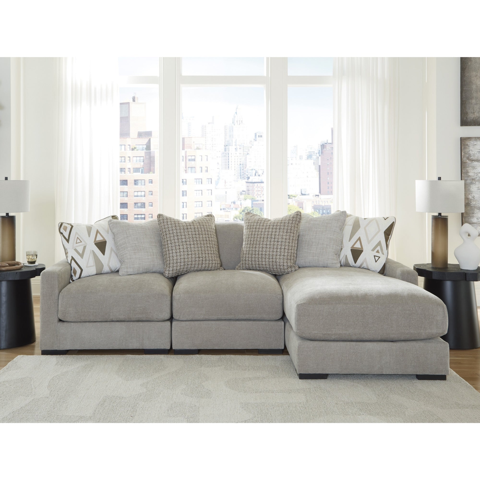 Aslan Court 3-Piece Modular Sofa Sectional with Chaise