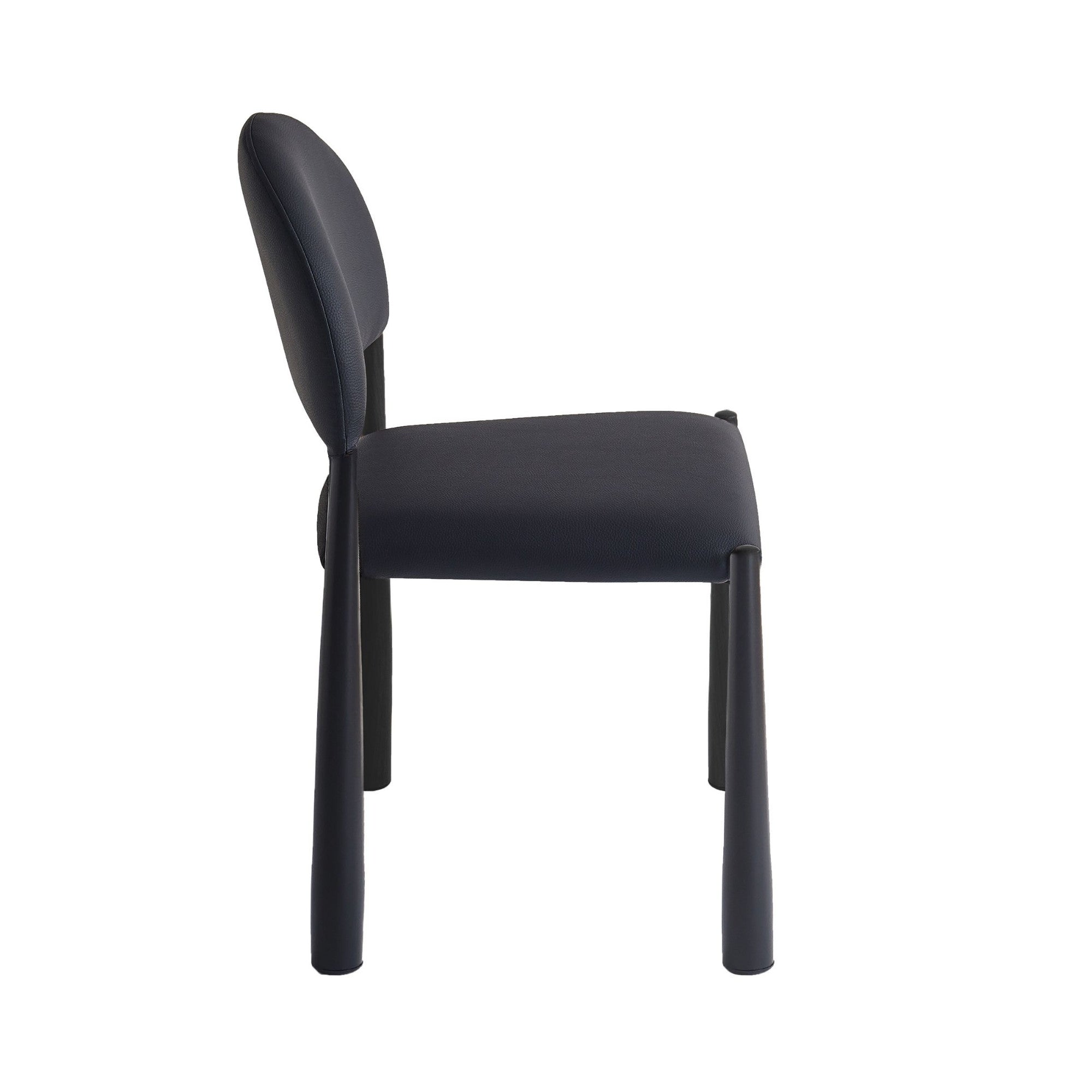 Auggie Lounge Dining Chair Black (Set of 4)