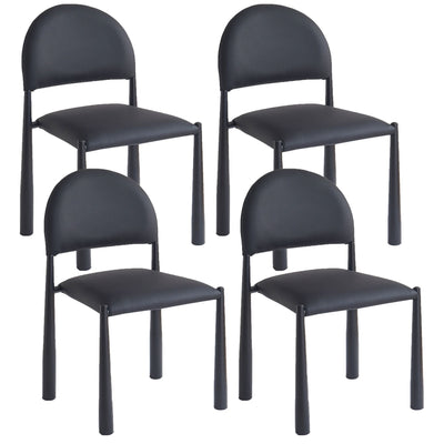 Auggie Lounge Dining Chair Black (Set of 4)