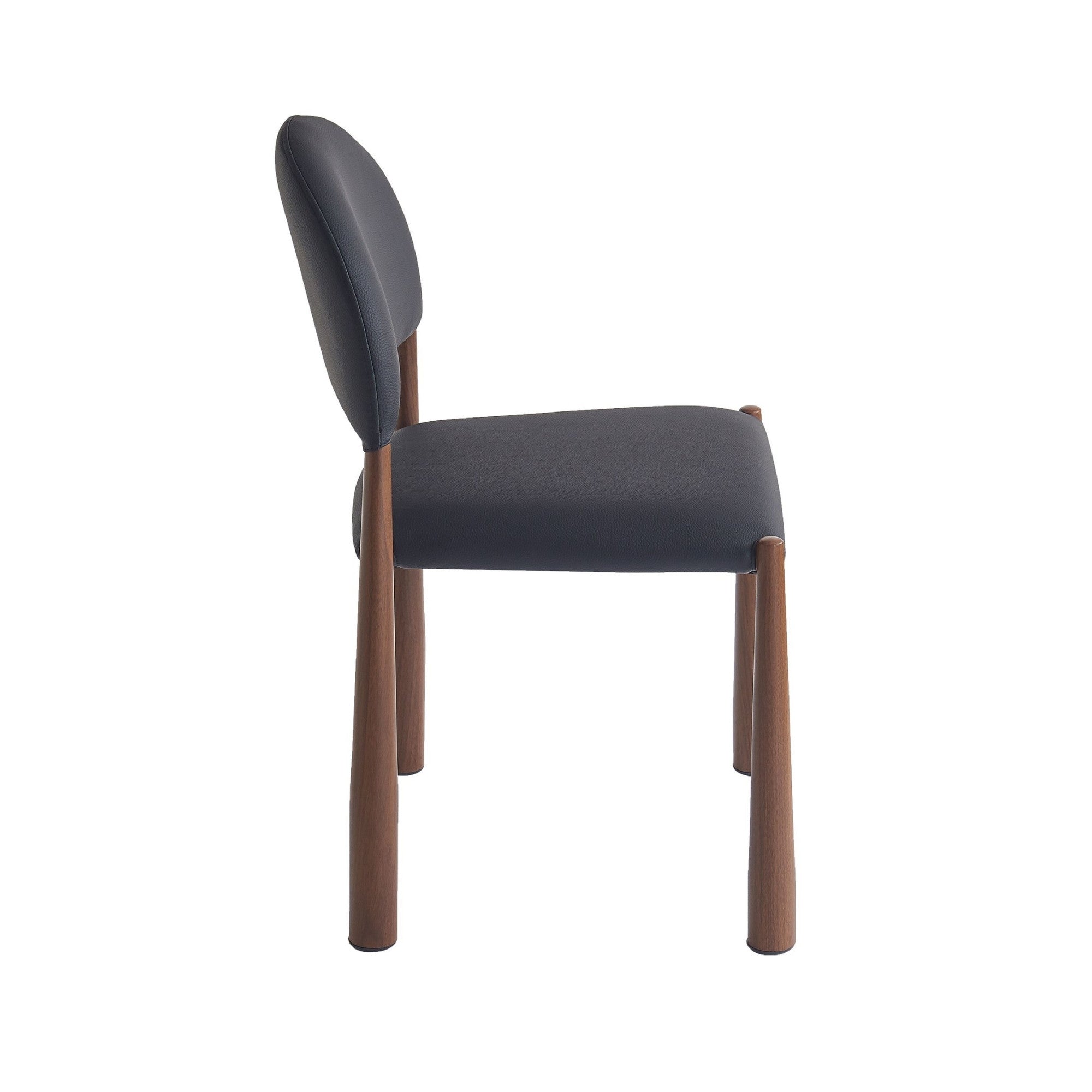 Auggie Dining/Lounge Chair Black and Aged Gold (Set of 4)