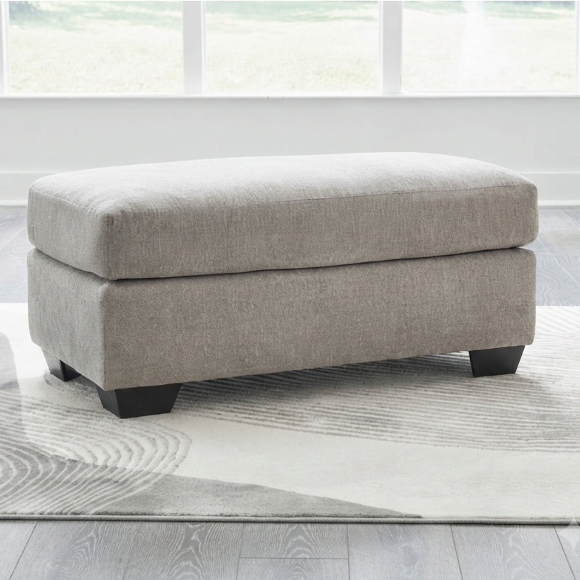 Avenal Park Ottoman in Flannel