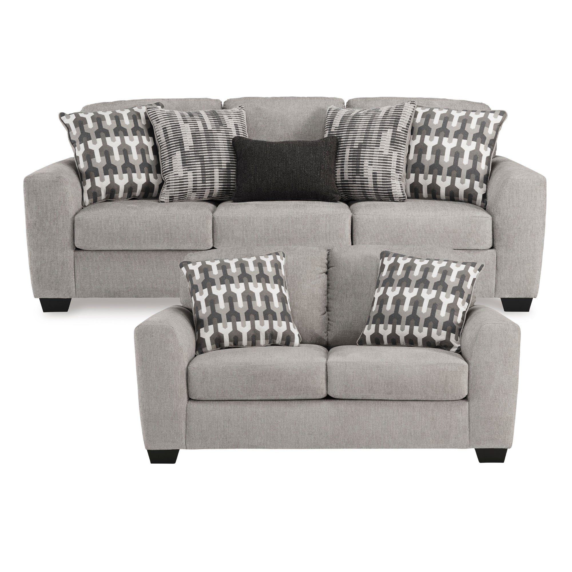 Avenal Park Sofa Set in Flannel