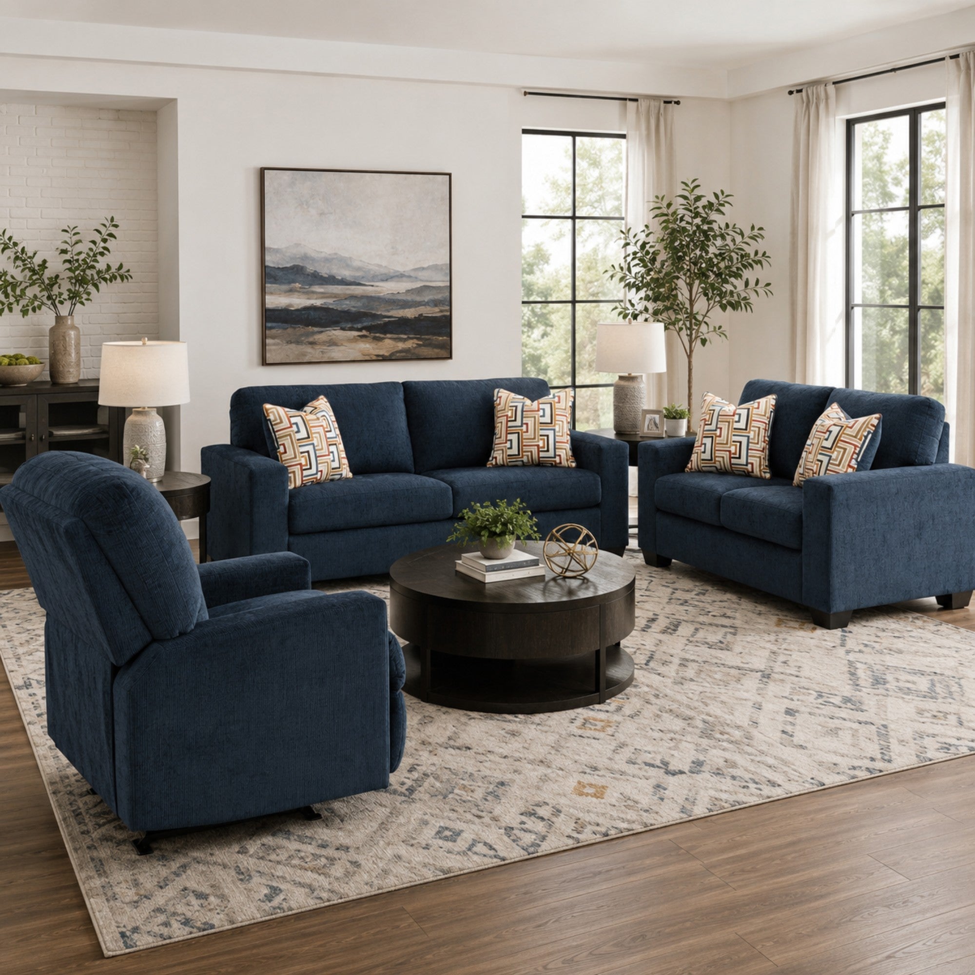 Aviemore Sofa Set in Ink