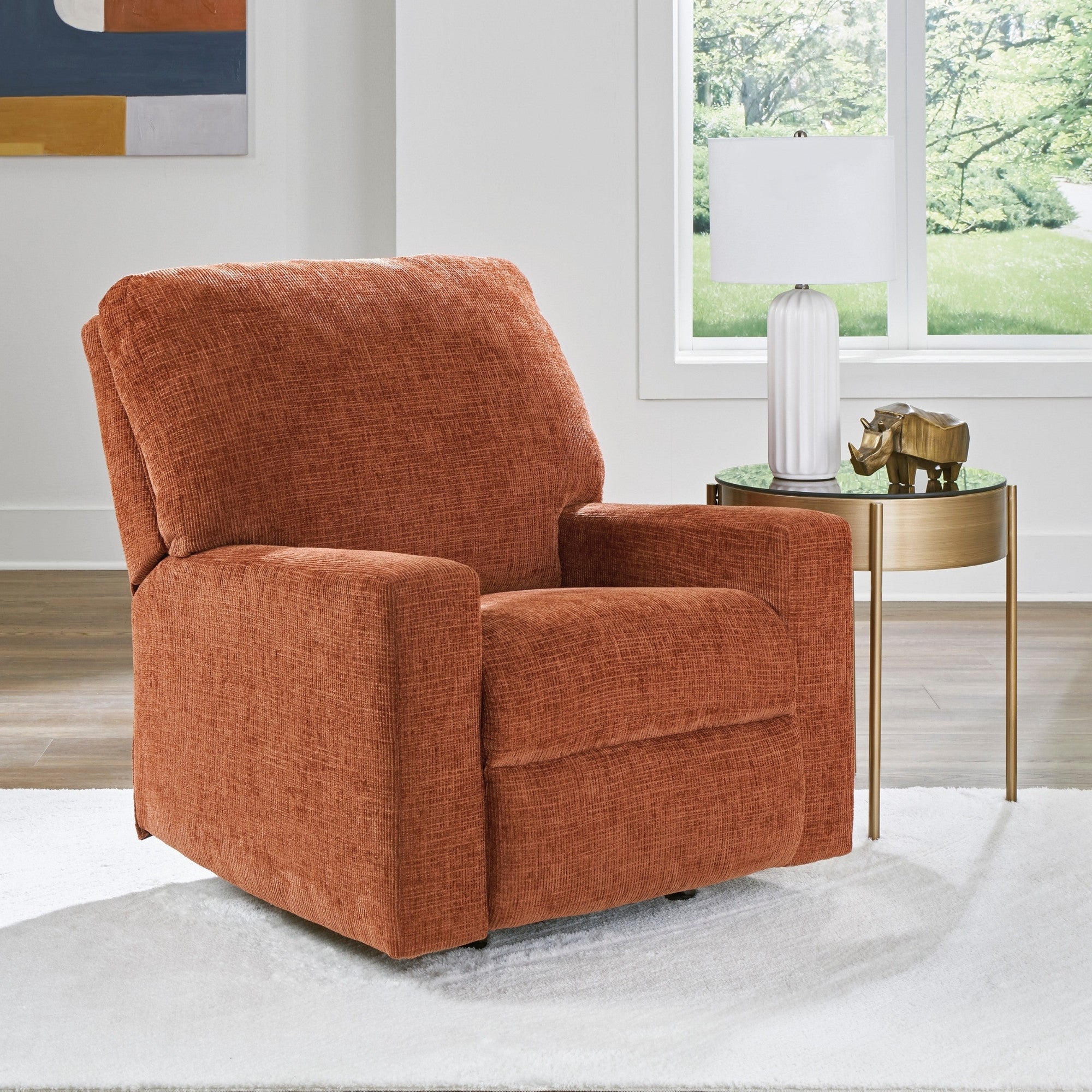 Fauteuil inclinable et berçant Ashley Aviemore, couleur rouille
