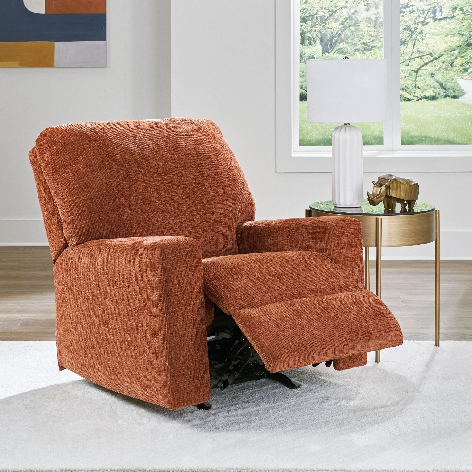 Fauteuil inclinable et berçant Ashley Aviemore, couleur rouille