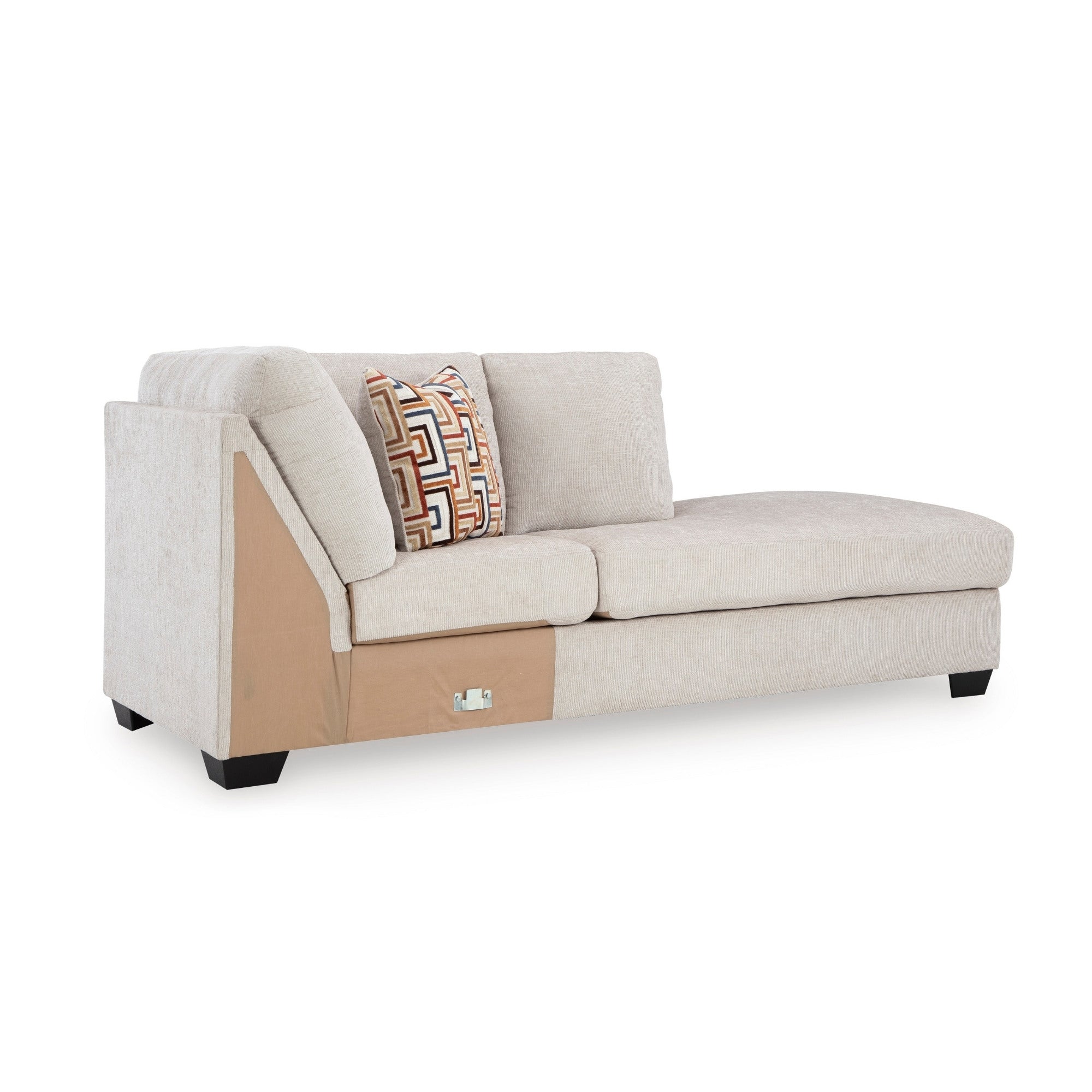 Canapé d'angle Ashley Aviemore avec chaise longue en tissu Stone