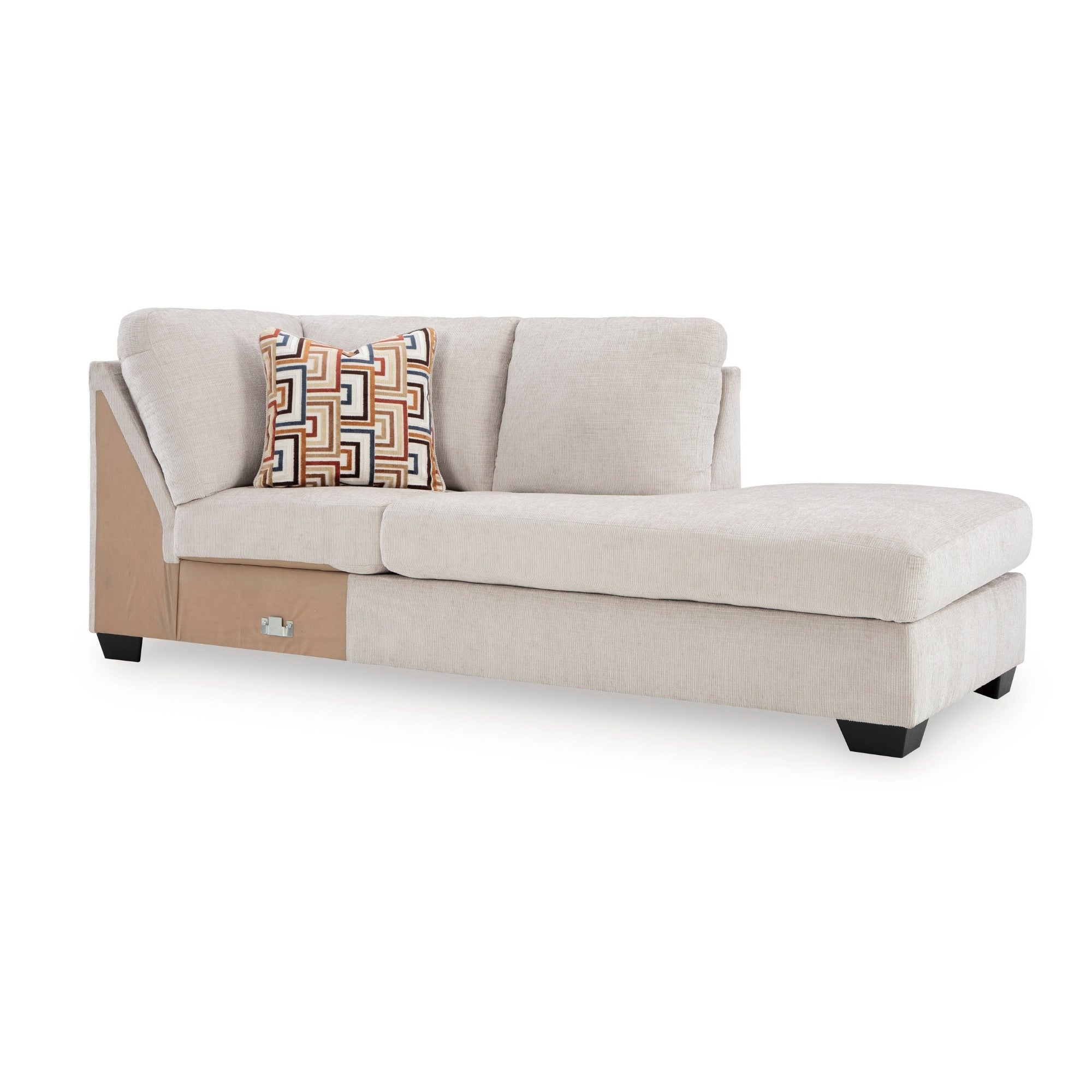 Canapé d'angle Ashley Aviemore avec chaise longue en tissu Stone