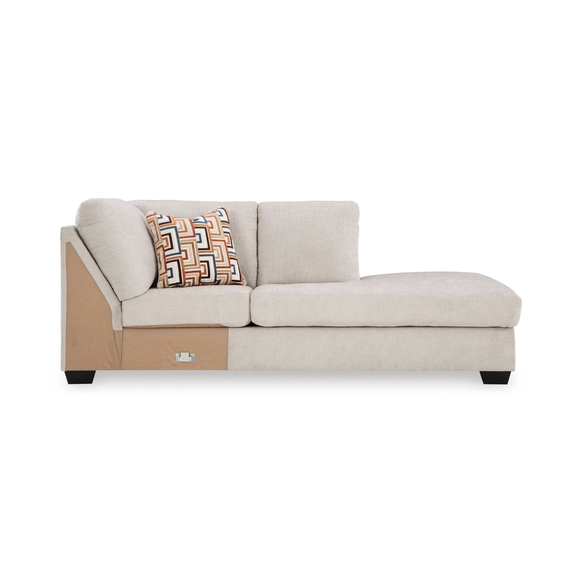 Canapé d'angle Ashley Aviemore avec chaise longue en tissu Stone
