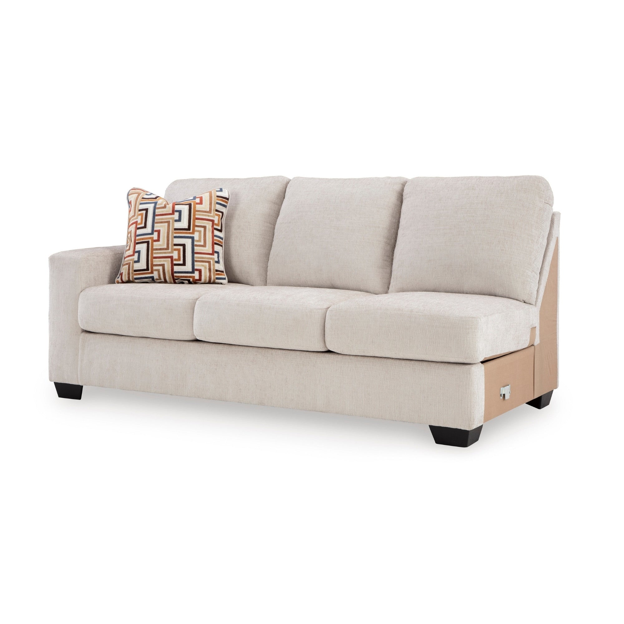 Canapé d'angle Ashley Aviemore avec chaise longue en tissu Stone