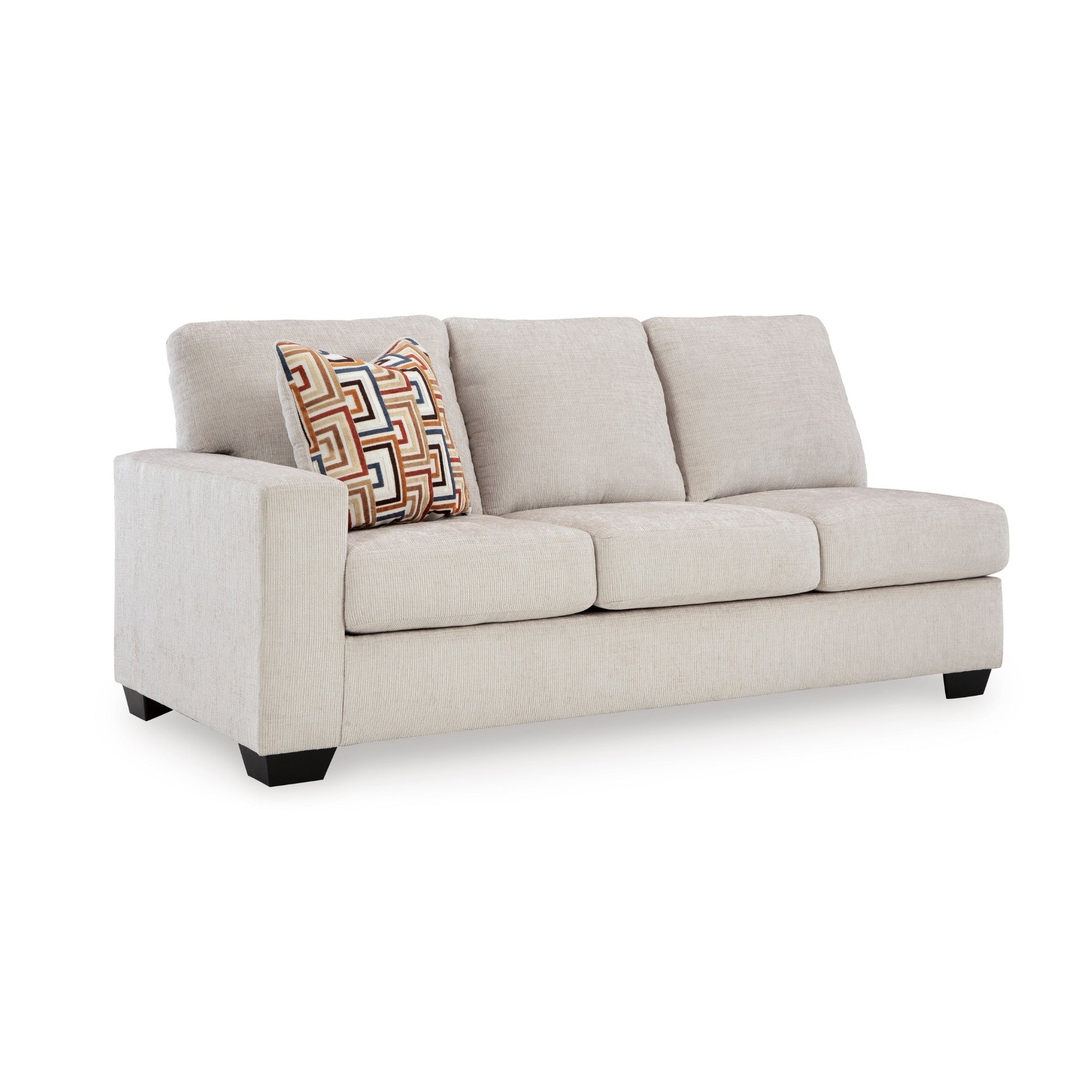 Canapé d'angle Ashley Aviemore avec chaise longue en tissu Stone