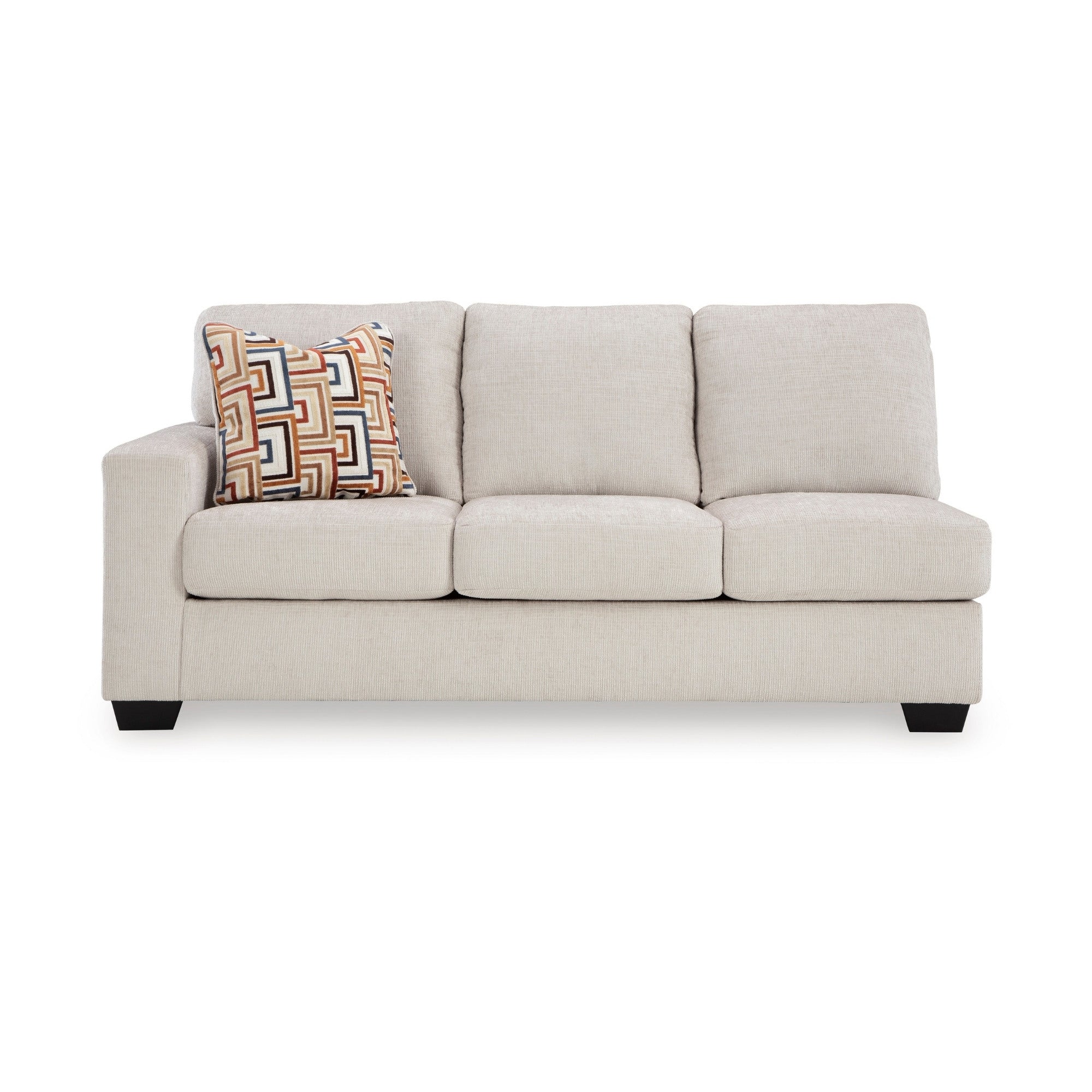 Canapé d'angle Ashley Aviemore avec chaise longue en tissu Stone