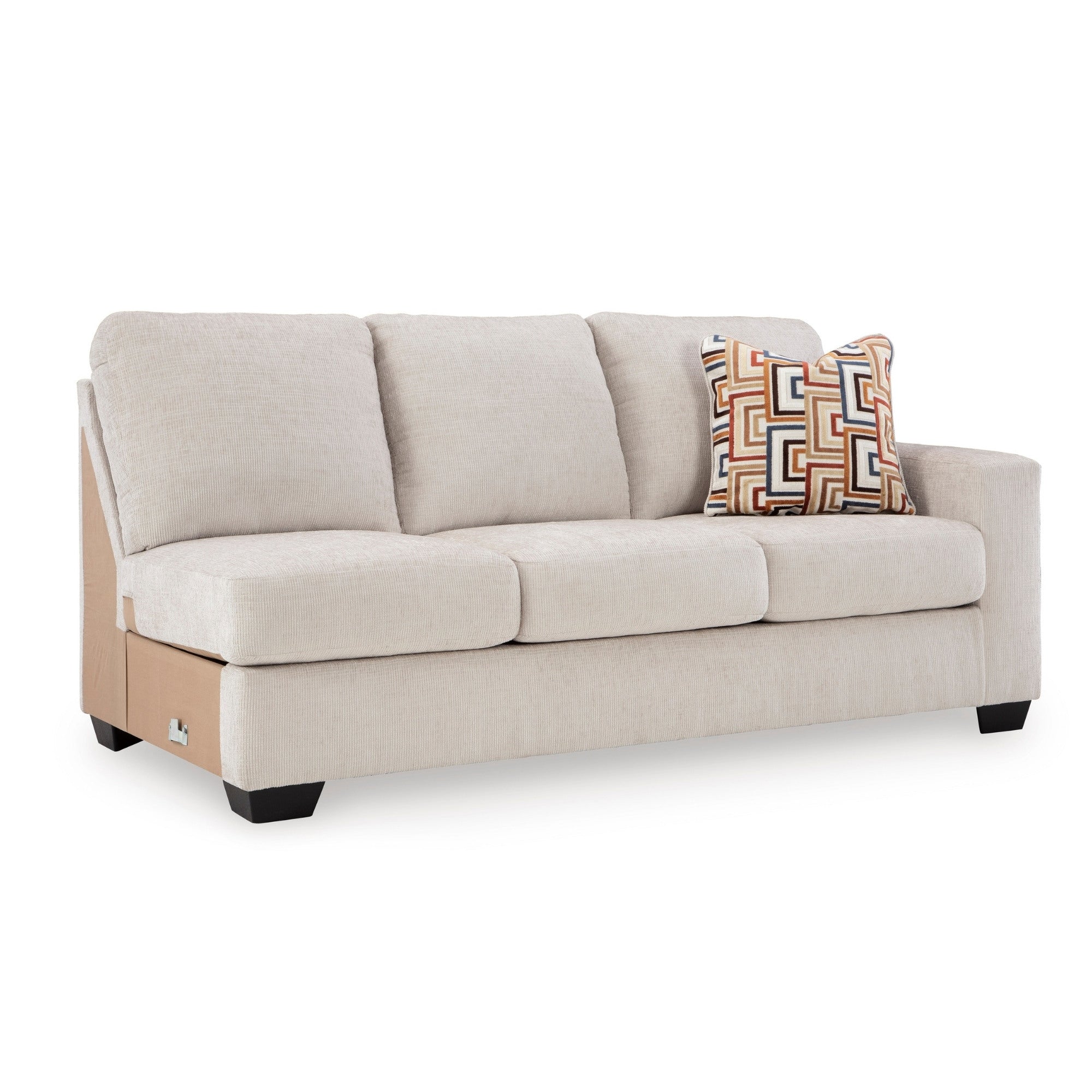 Canapé d'angle Ashley Aviemore avec chaise longue en tissu Stone