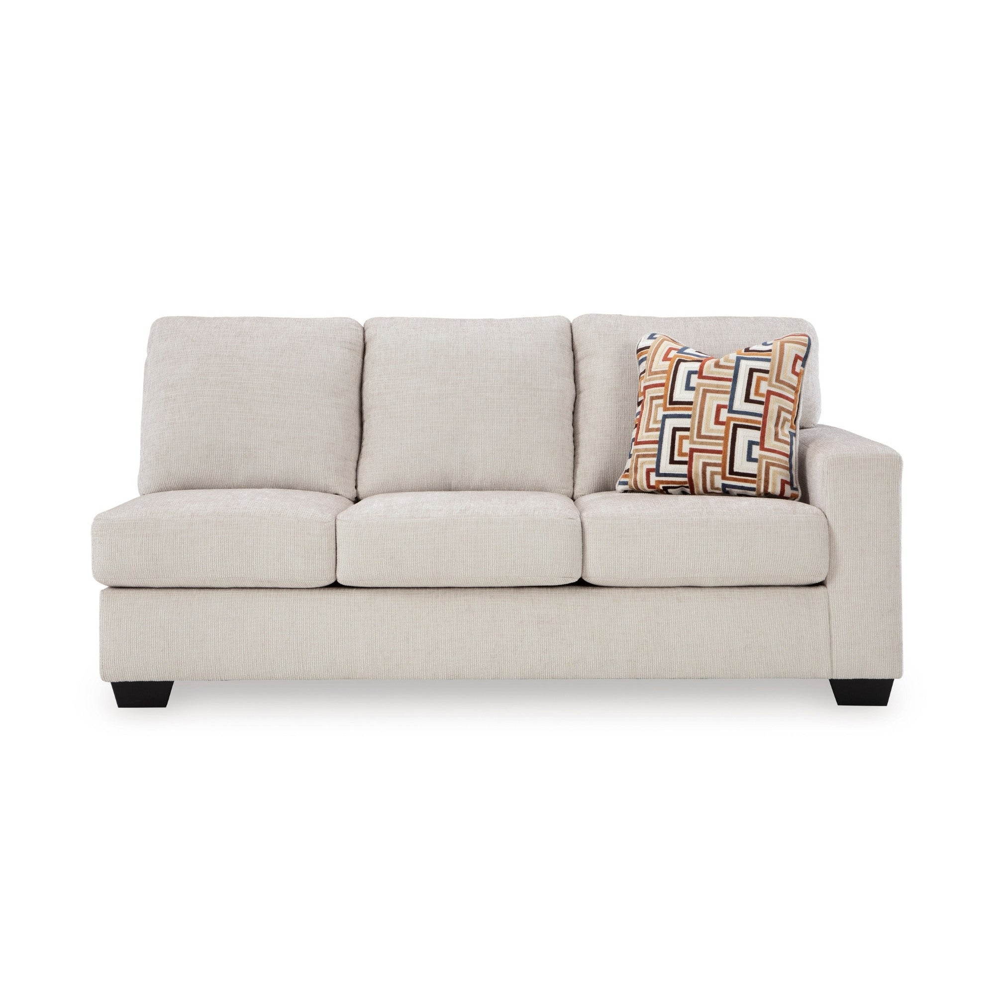 Canapé d'angle Ashley Aviemore avec chaise longue en tissu Stone