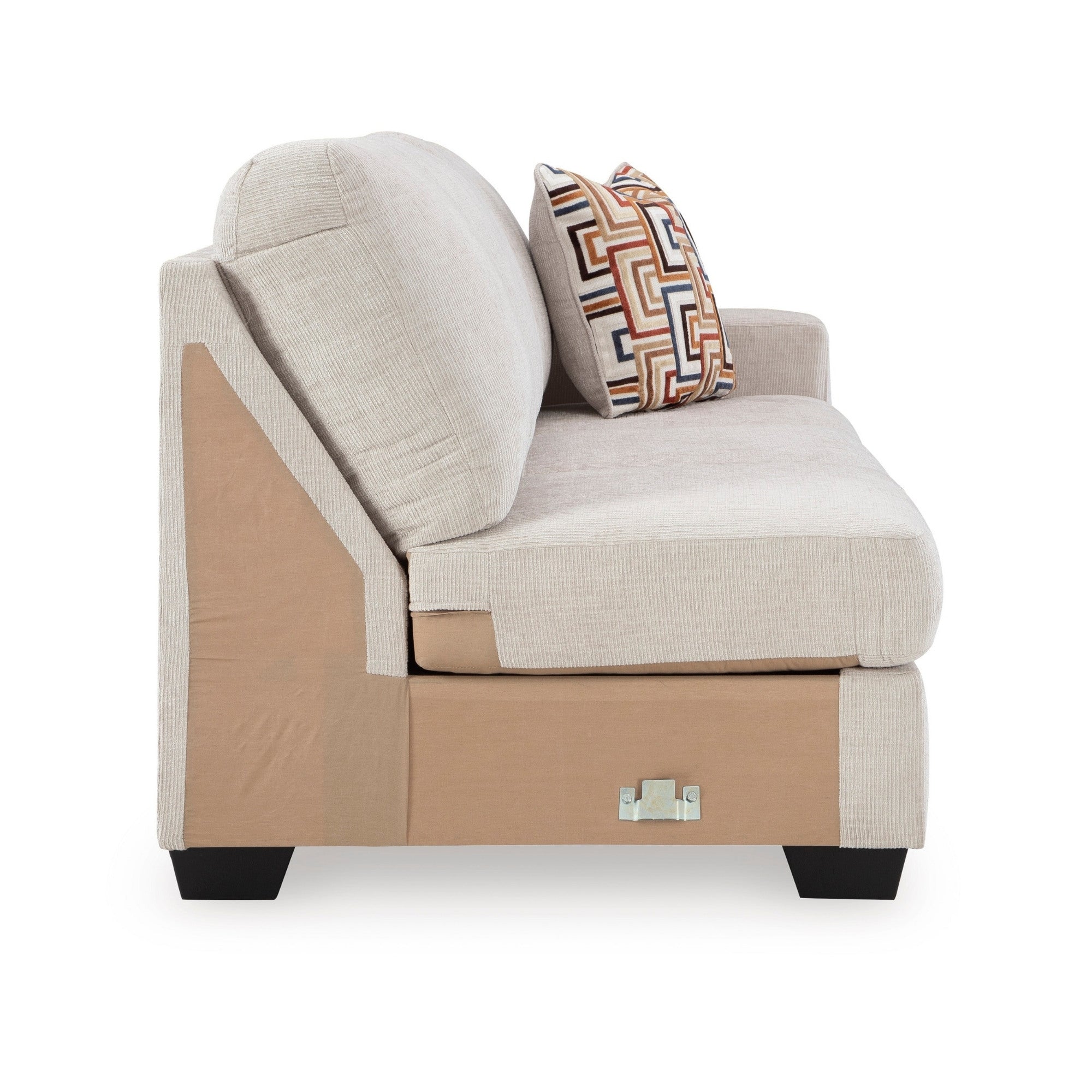 Canapé d'angle Ashley Aviemore avec chaise longue en tissu Stone