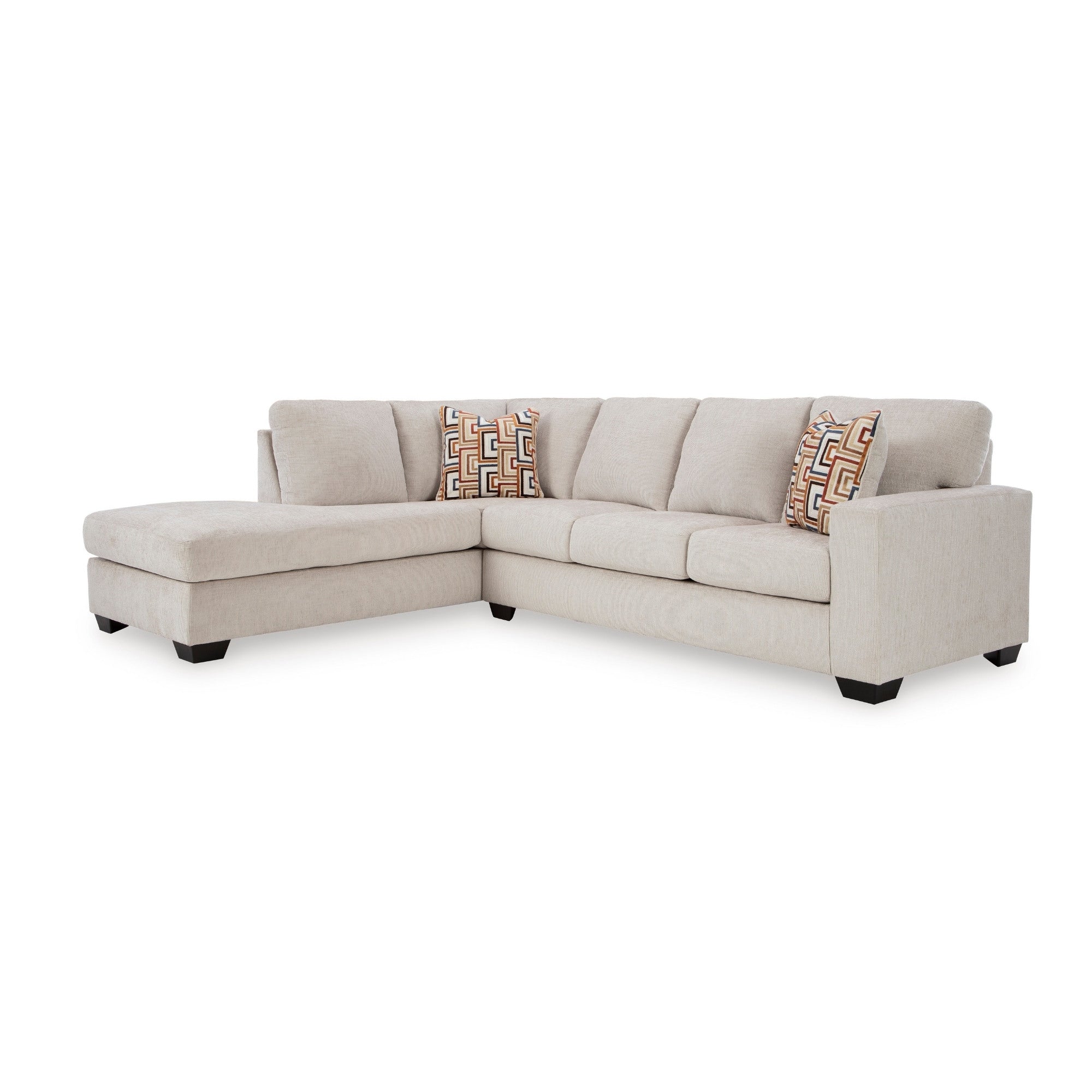Canapé d'angle Ashley Aviemore avec chaise longue en tissu Stone
