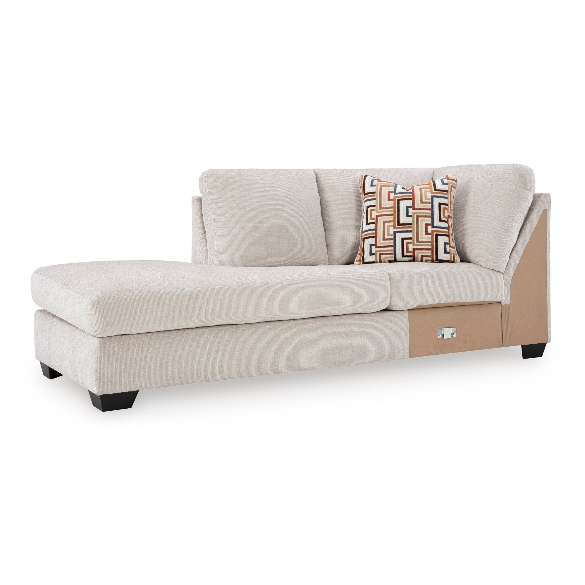 Canapé d'angle Ashley Aviemore avec chaise longue en tissu Stone