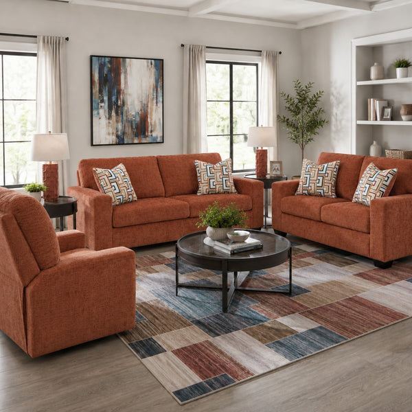 Aviemore Sofa Set in Rust