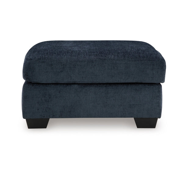 Aviemore Oversized Accent Ottoman in Ink