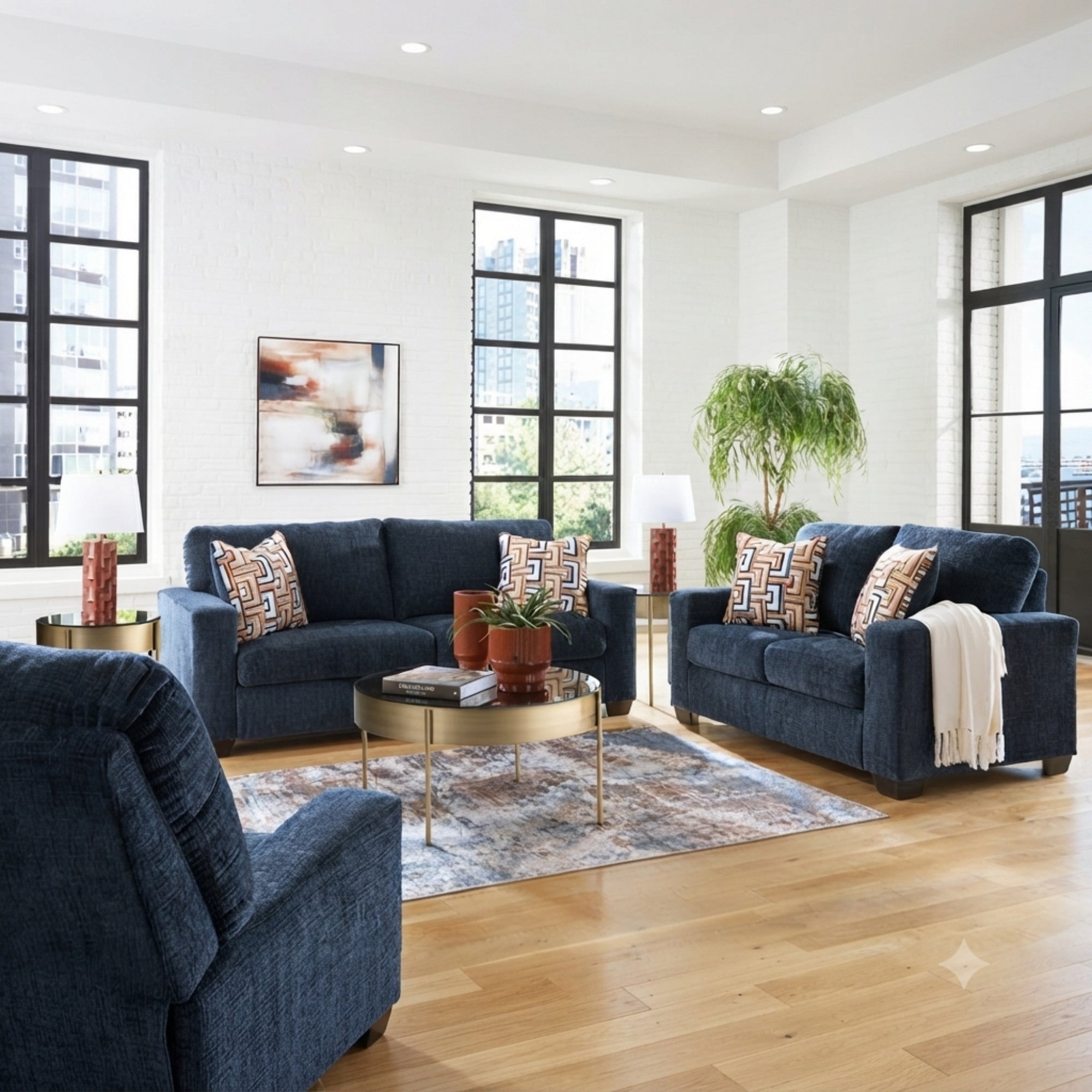 Aviemore Sofa Set in Ink