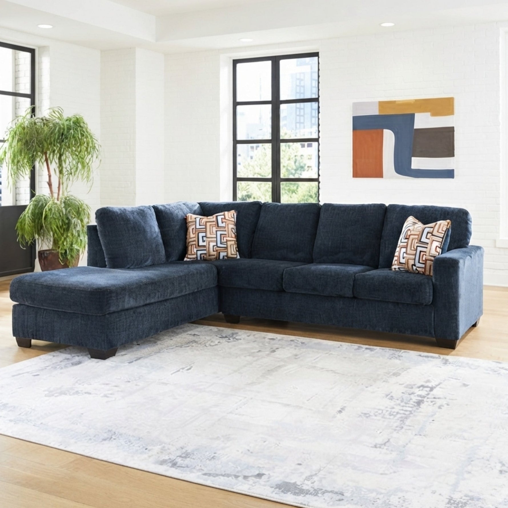 Ashley Aviemore Sectionnel Ink CHAISE GAUCHE