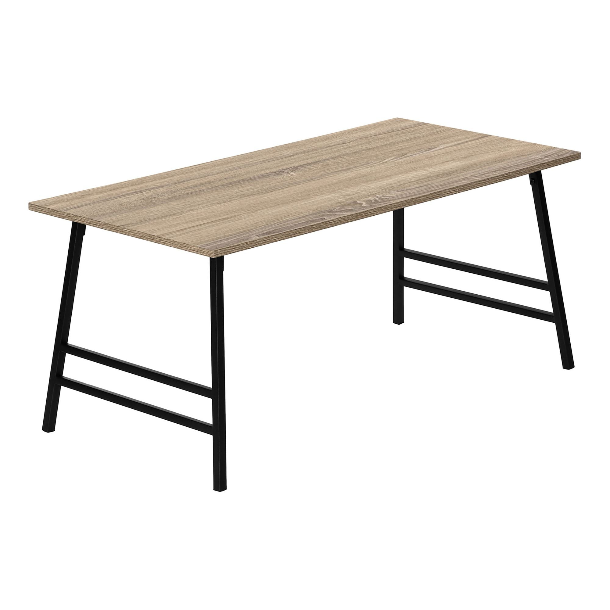 Dark taupe Axon coffee table by Monarch Specialties featuring a modern design with sleek lines and a sturdy wood finish.
