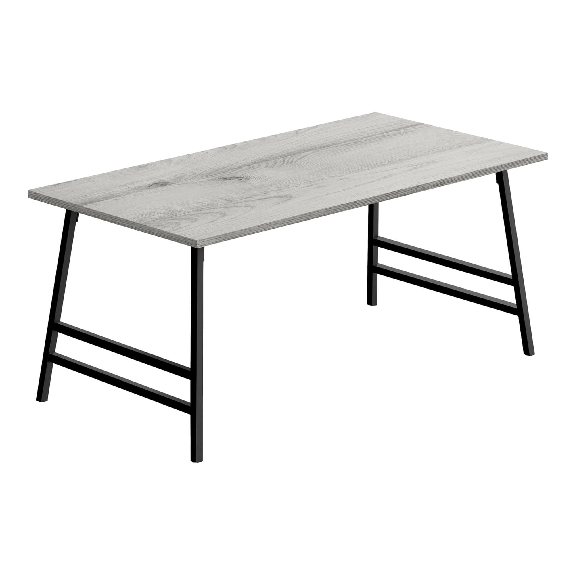 Grey Axon coffee table by Monarch Specialties featuring a modern design with a sleek, rectangular surface and sturdy legs.