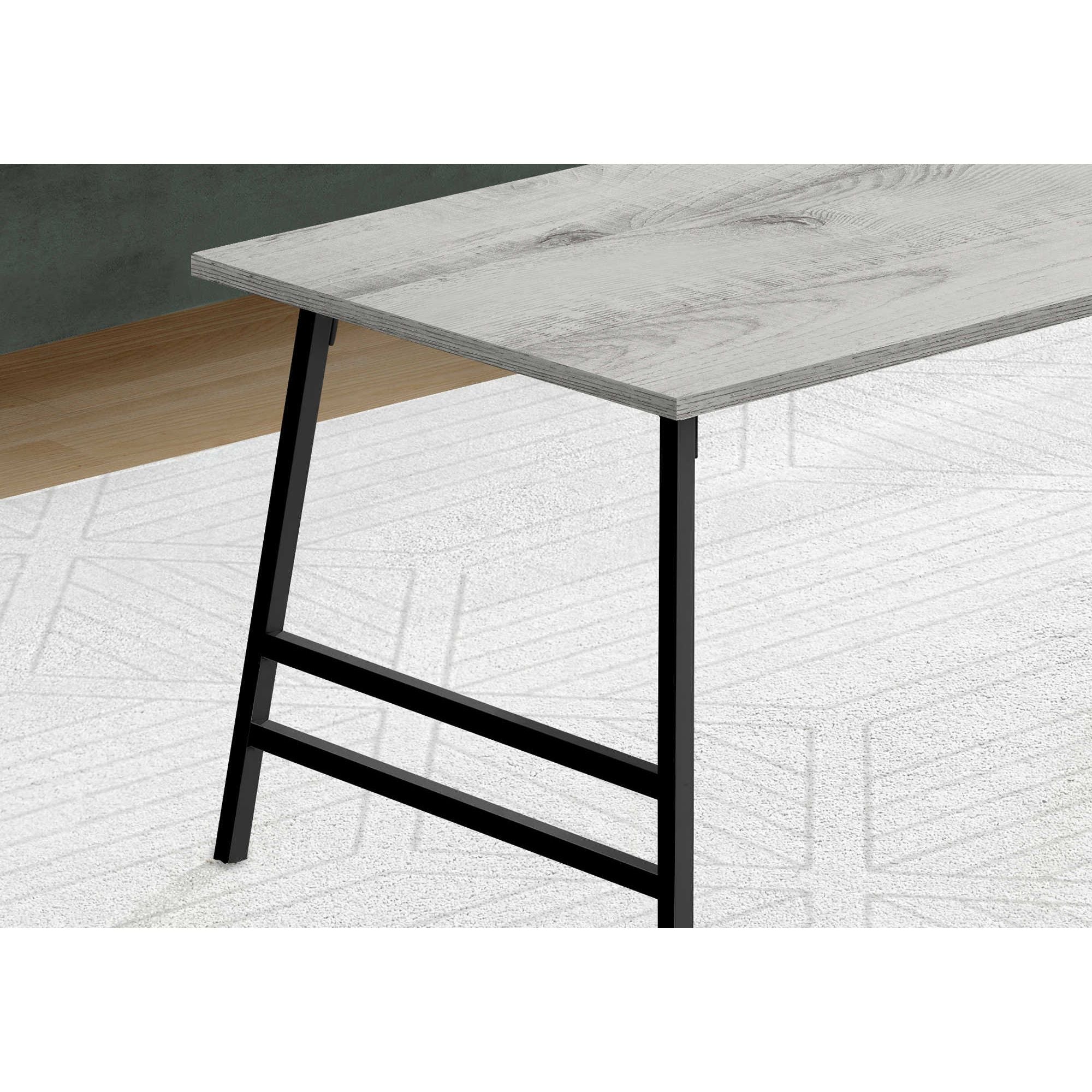 Grey Axon coffee table by Monarch Specialties featuring a modern rectangular design with sleek legs.