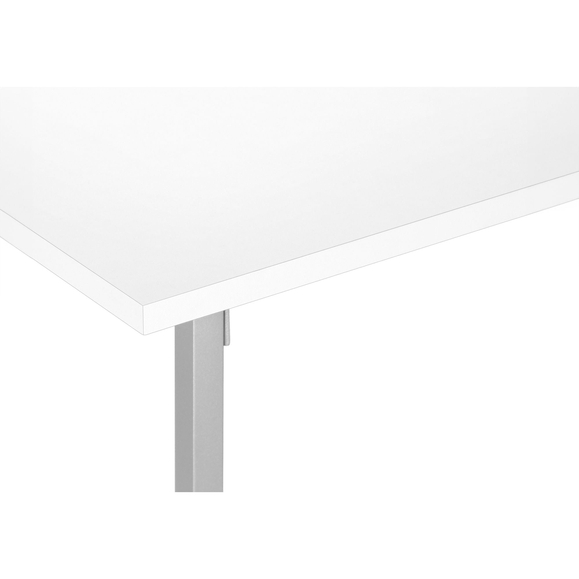 White Cavaro coffee table by Monarch Specialties with sleek, modern design, featuring a smooth surface and sturdy legs.