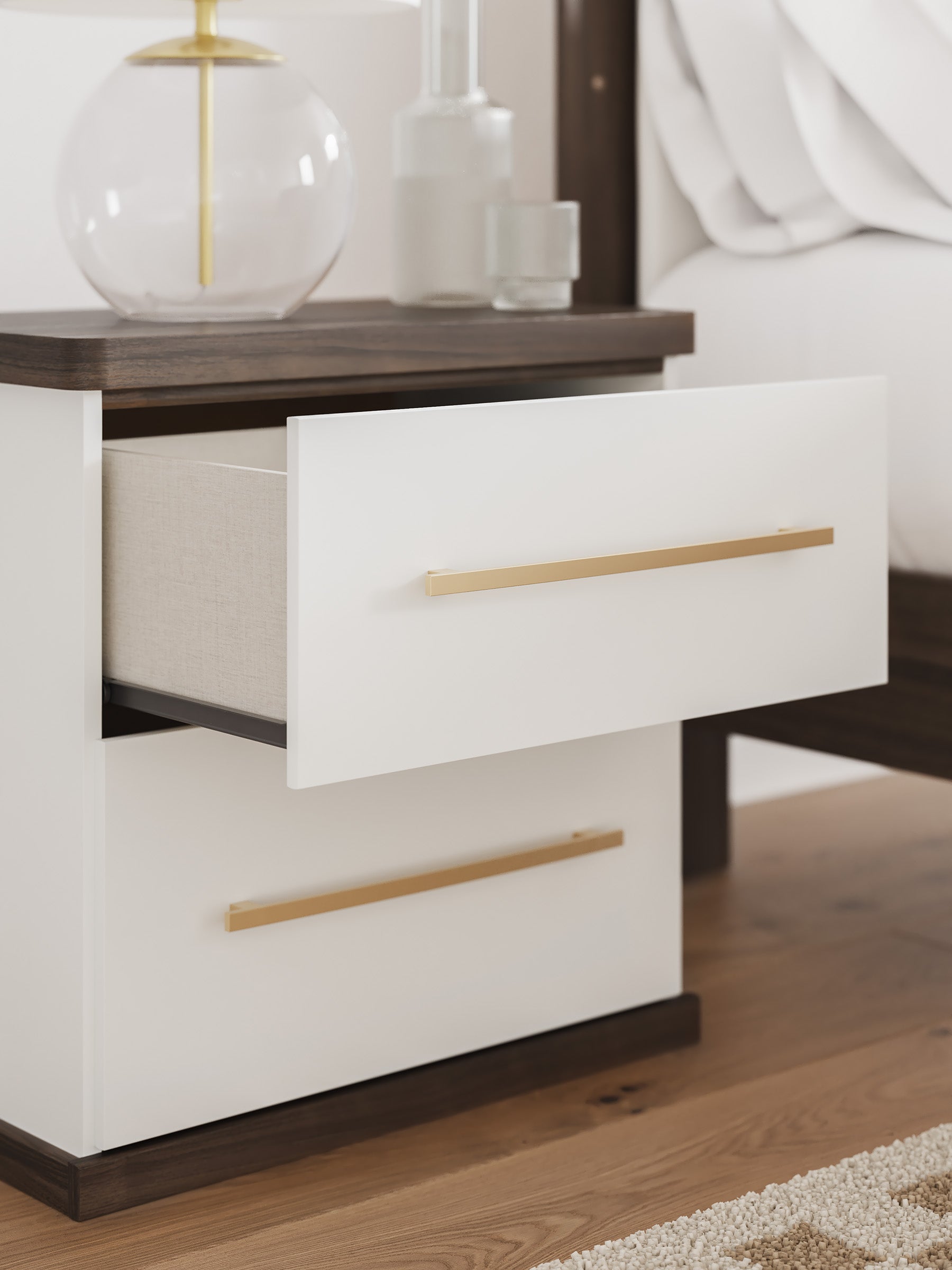 Kendanport Two Drawer Night Stand