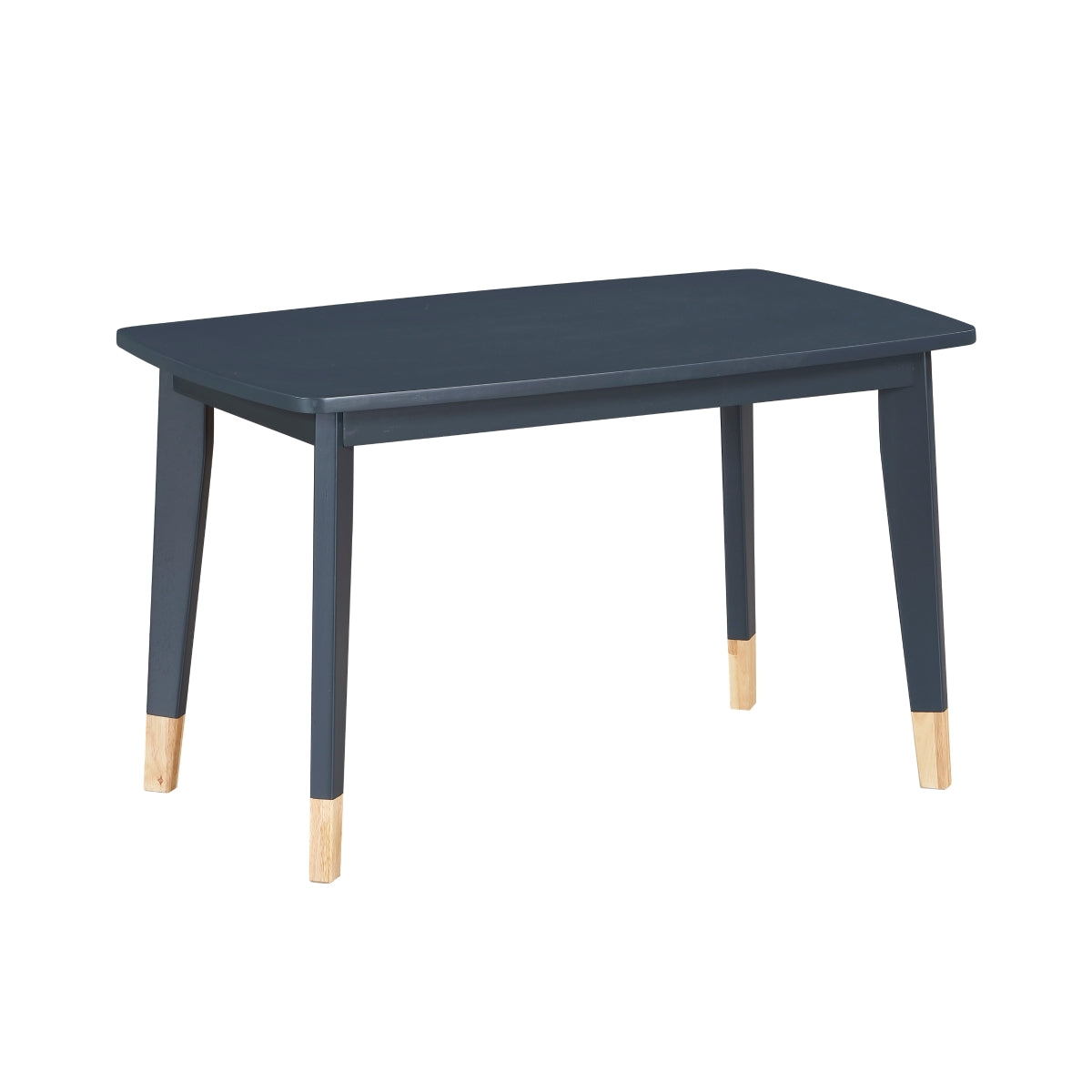 MAZ Sloane Collection 5-piece kids dining set with navy blue table and chairs, perfect for children's play and meal time.