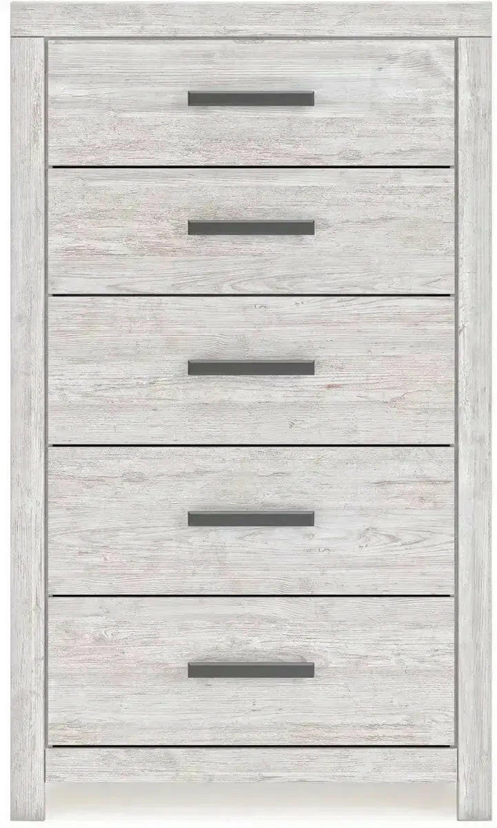 Signature Design by Ashley Ashley Cayboni bedroom set head-on view, showcasing the bed frame with detailed headboard design.