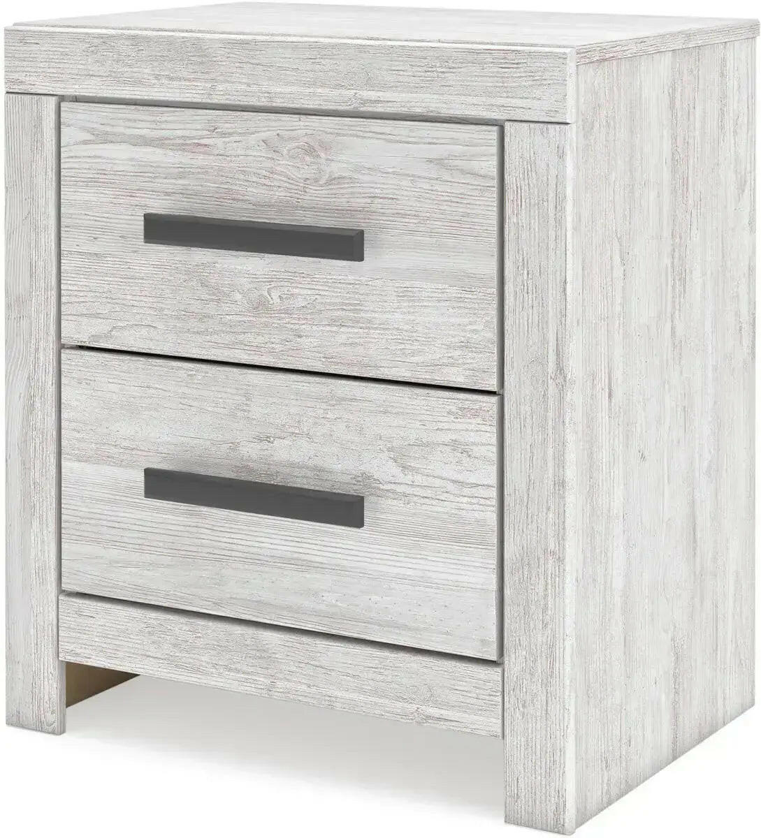 Signature Design by Ashley Ashley Cayboni bedroom set with a bed, nightstands, and dresser, shown from an angled side view.
