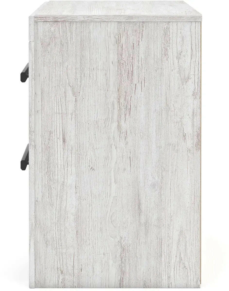 Signature Design by Ashley Ashley Cayboni bedroom set with a bed, nightstand, and dresser in modern wood finish.
