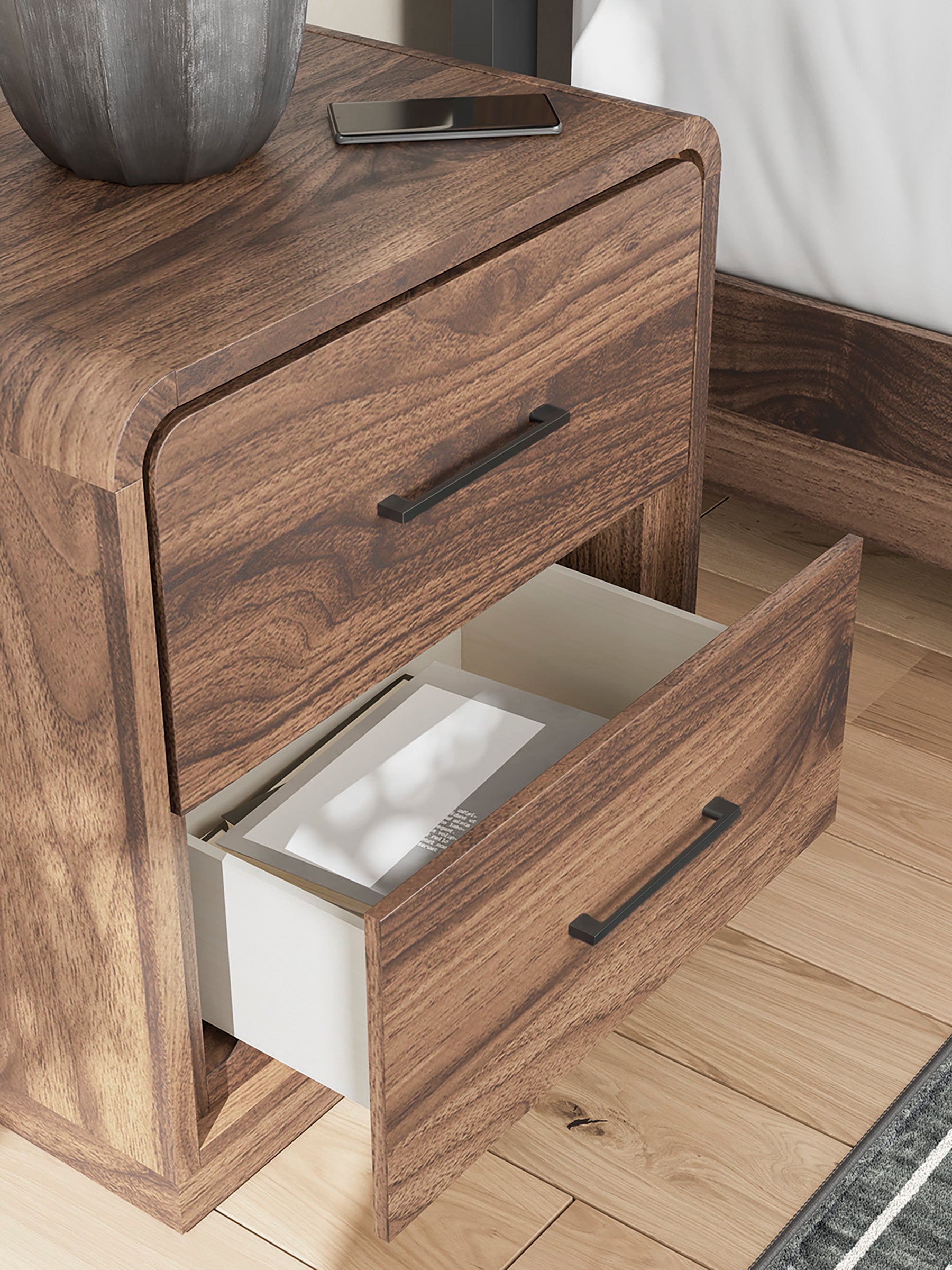 Fortlorn Two Drawer Night Stand