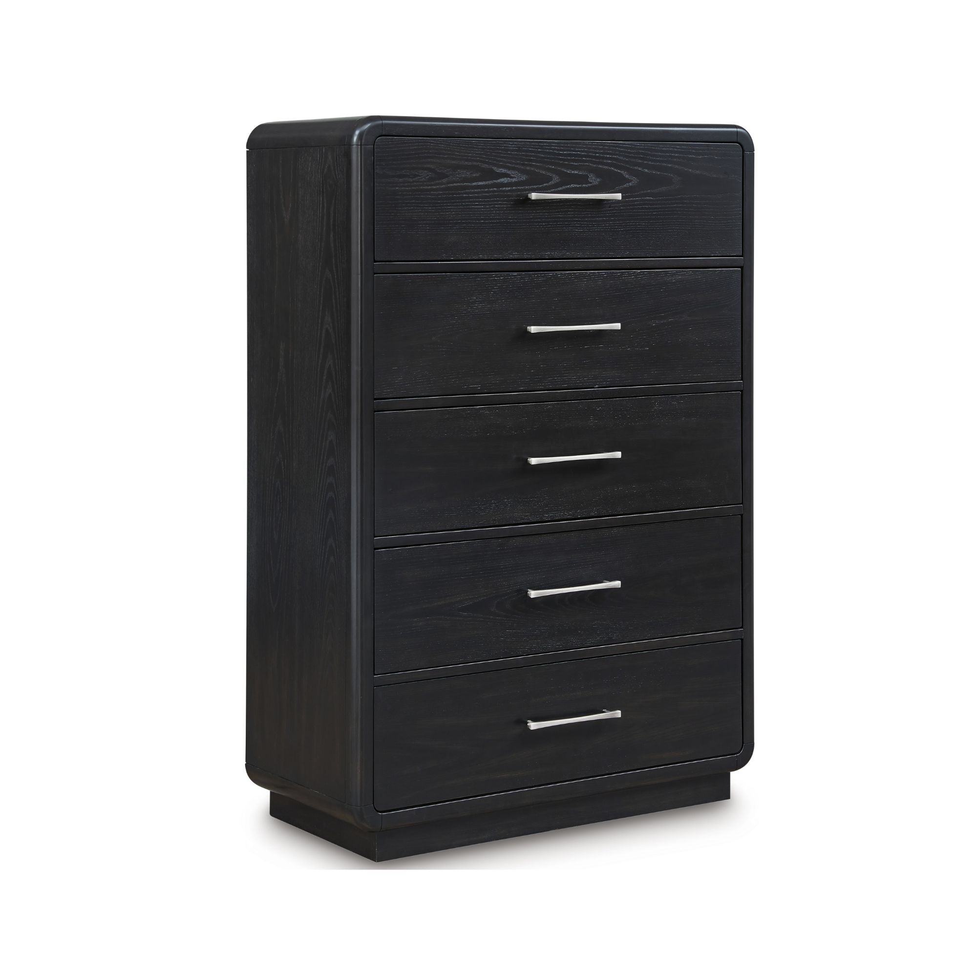 Ashley Rowanbeck upholstered panel bedroom set with a bed, matching nightstands, and a coordinated design in a modern bedroom.