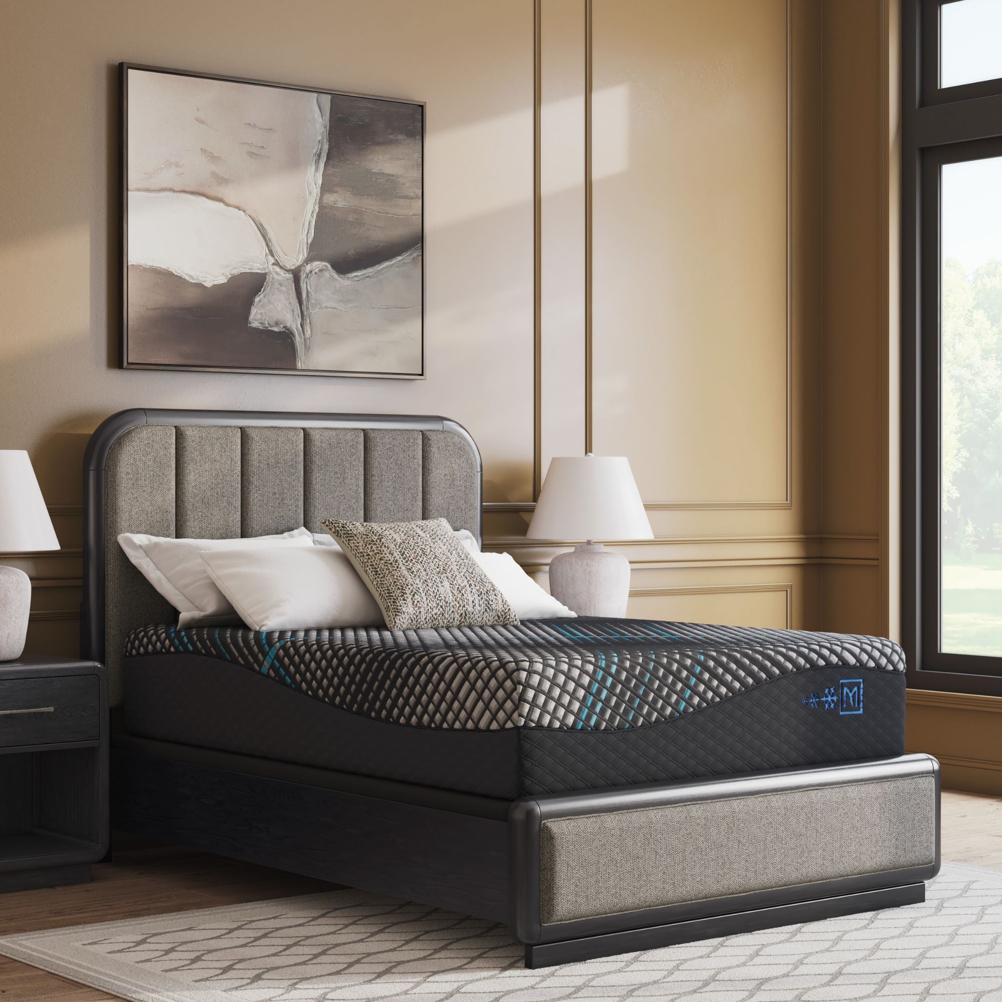 Millennium 16-inch 2.0 Hybrid Ultra Plush Mattress with soft top layer and supportive base, perfect for comfortable sleep.
