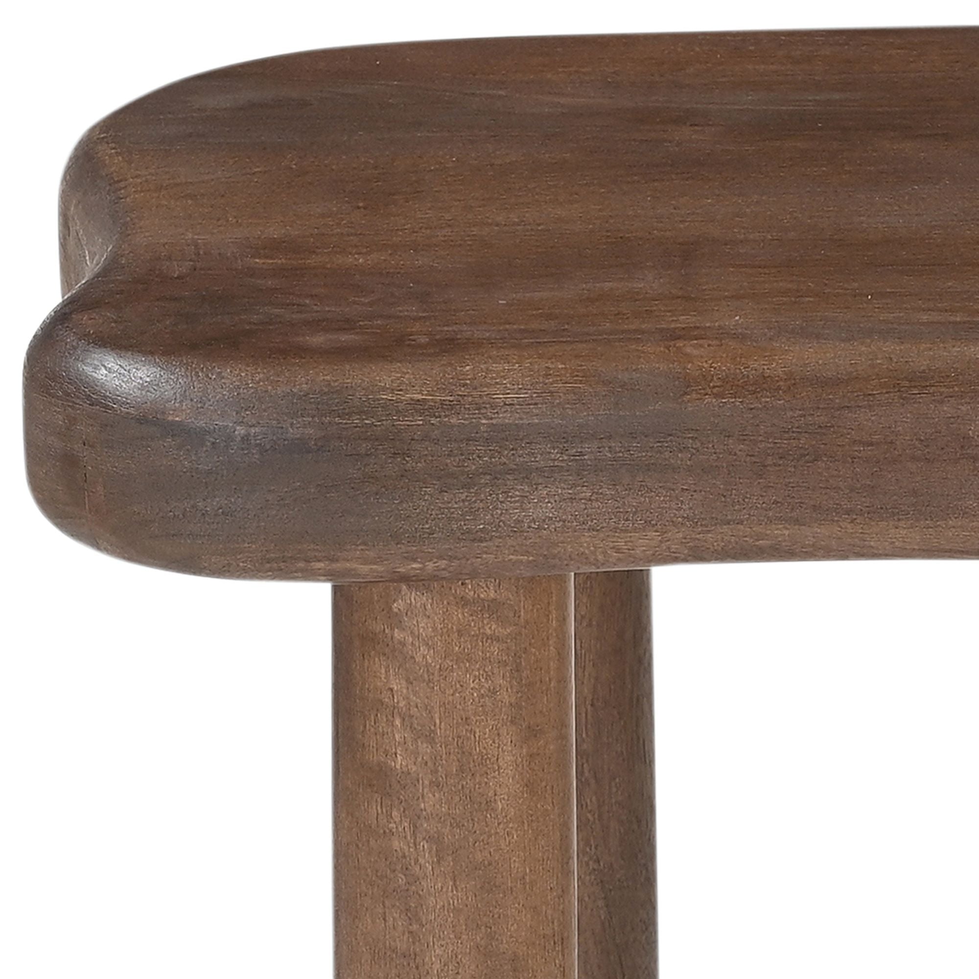 Table à manger organique Zaloa 78" Noyer foncé