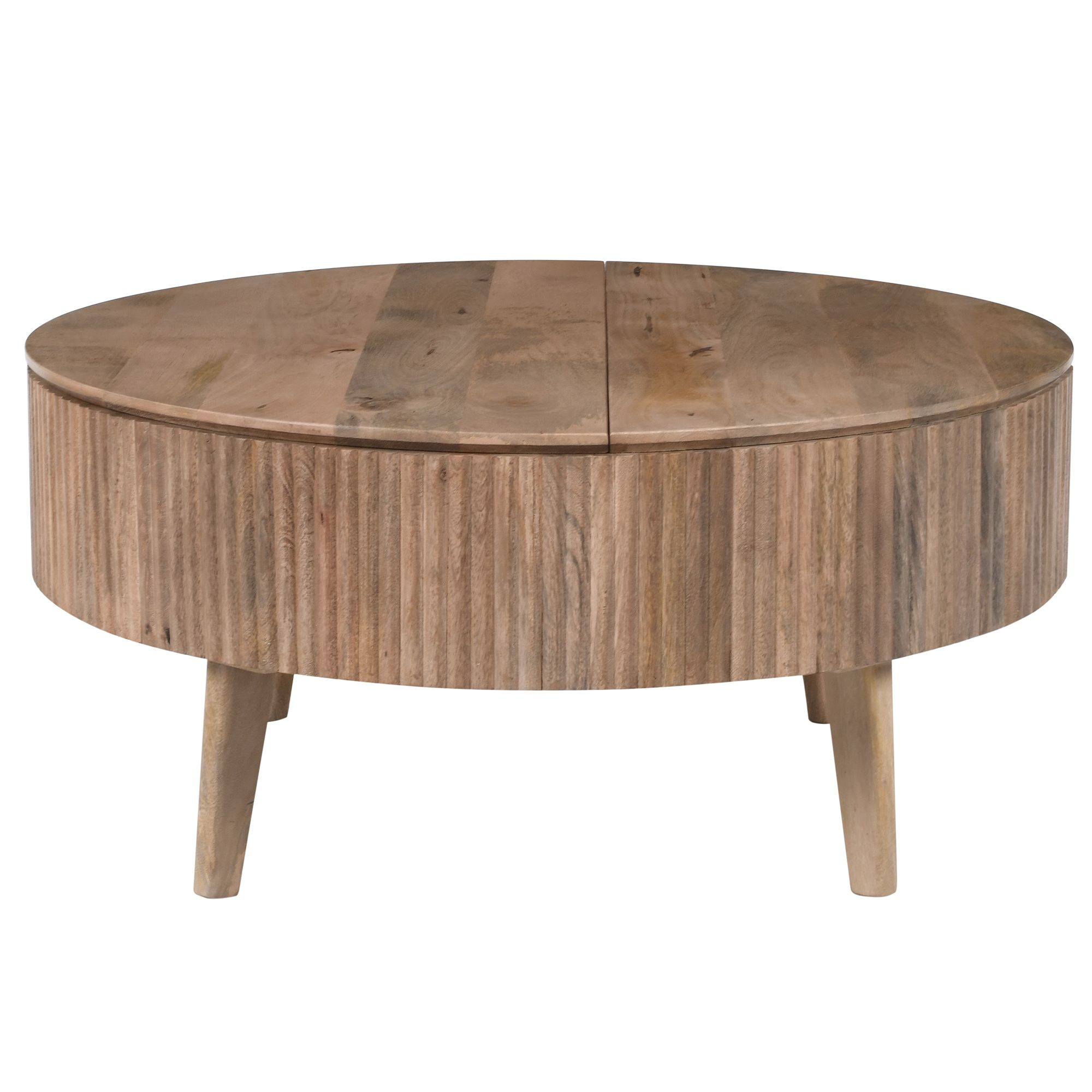Balark Round Lift-Top Coffee Table in Natural (Pre-order)