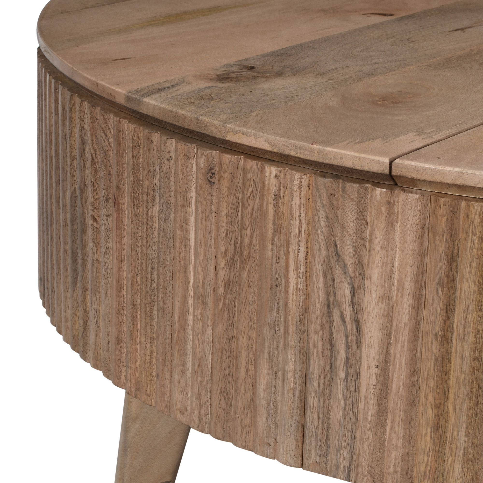 Balark Round Lift-Top Coffee Table in Natural (Pre-order)