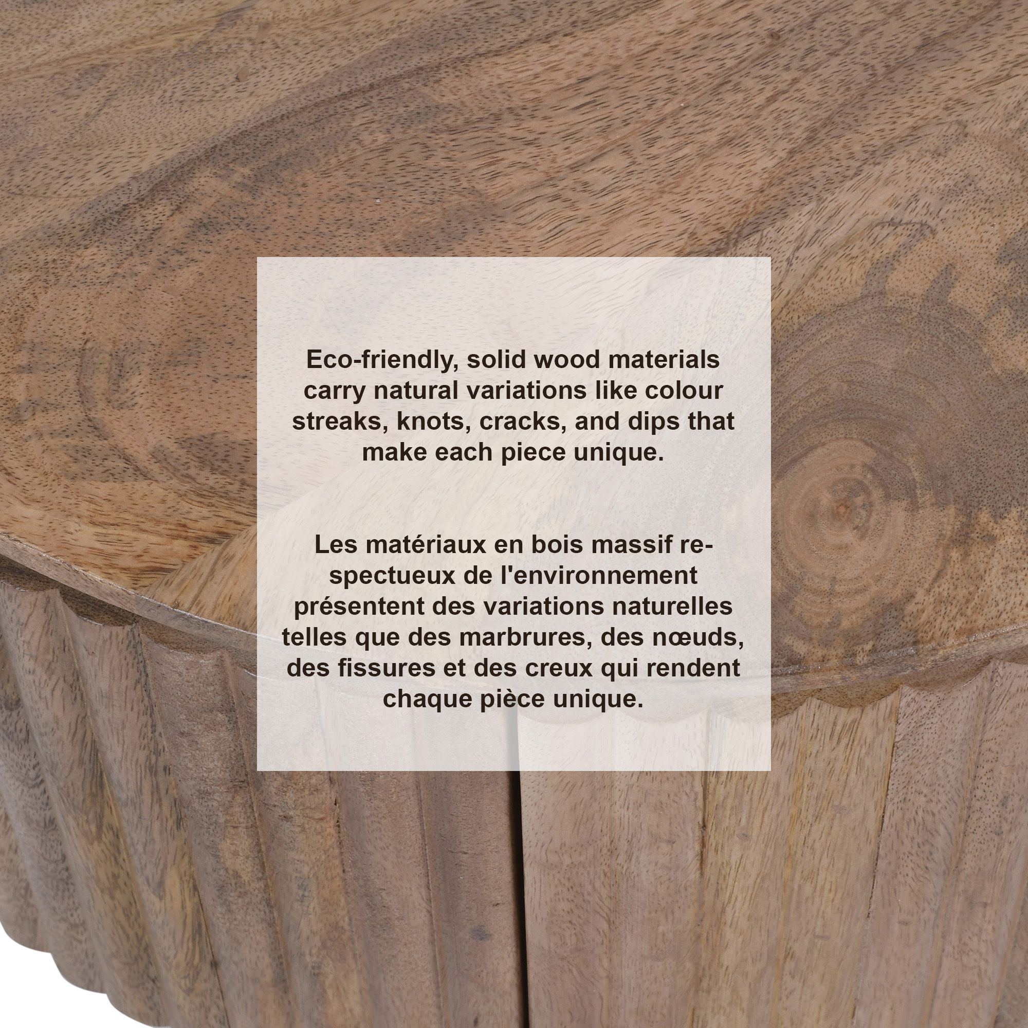 Balark Round Lift-Top Coffee Table in Natural (Pre-order)