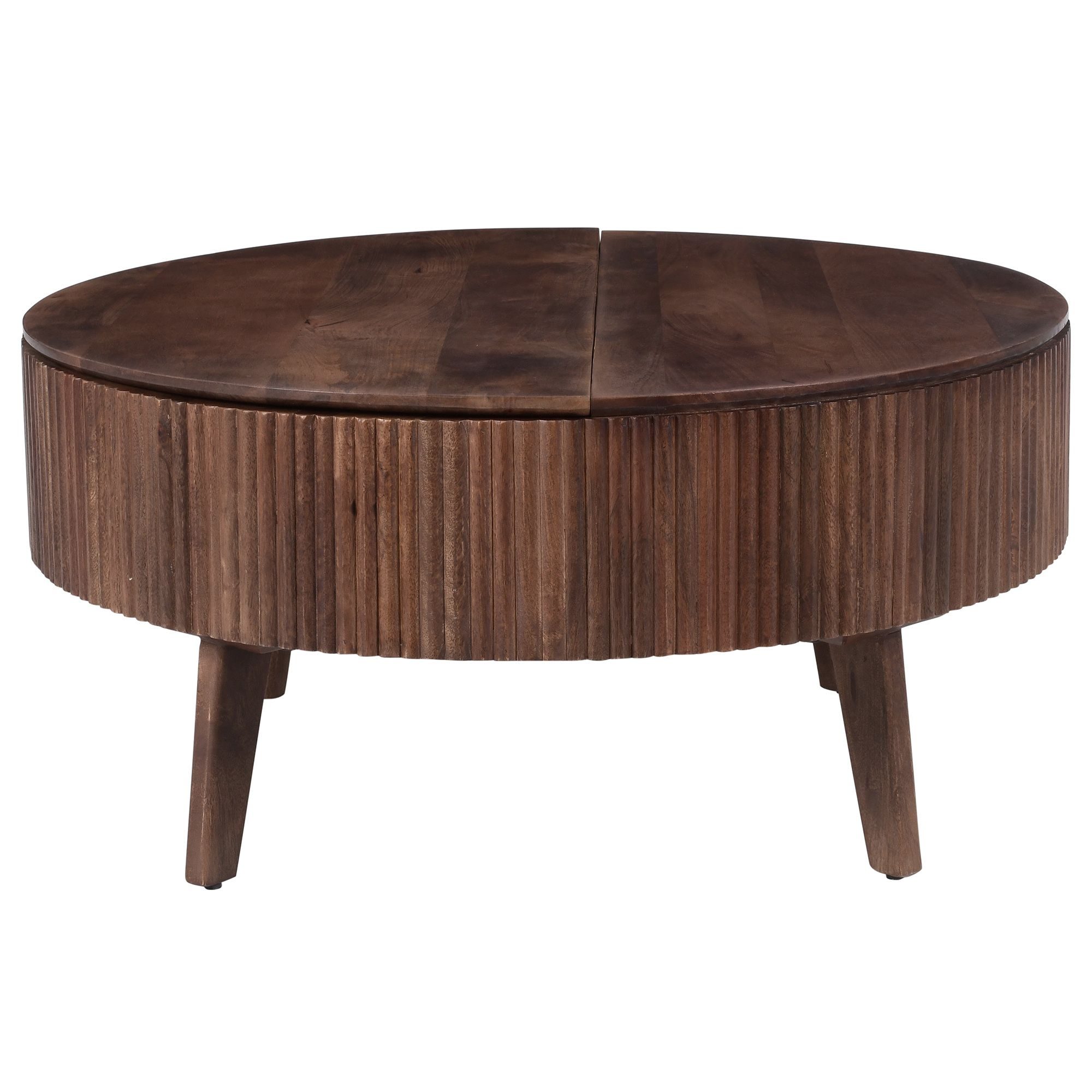 Balark Round Lift-Top Coffee Table in Walnut (Pre-order)
